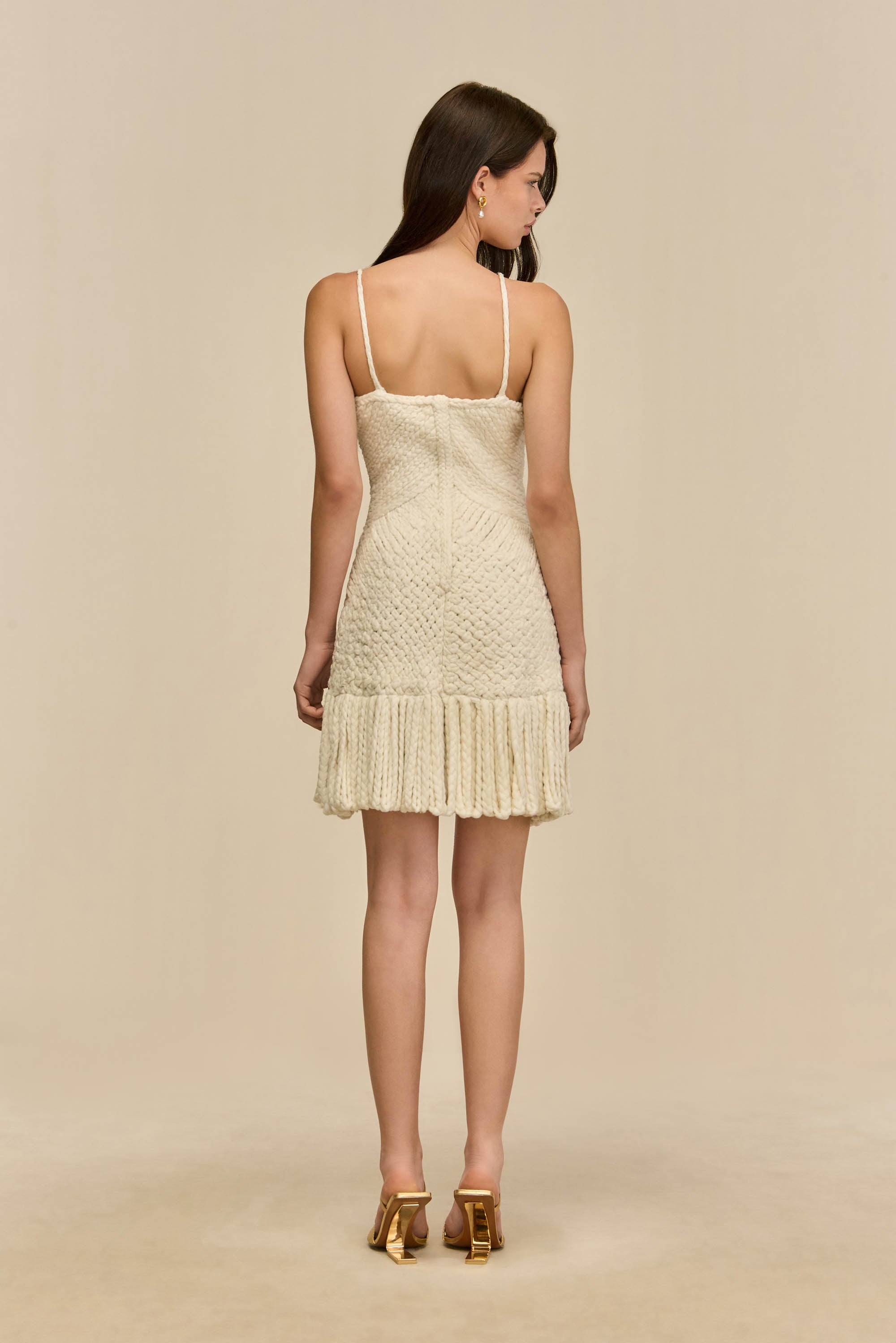 HENLEY DRESS - OFF WHITE