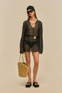 OMARA COVERUP DRESS - BLACK