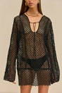 OMARA COVERUP DRESS - BLACK