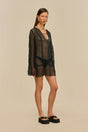 OMARA COVERUP DRESS - BLACK
