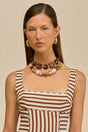 LAGUNA CHOKER NECKLACE - WALNUT