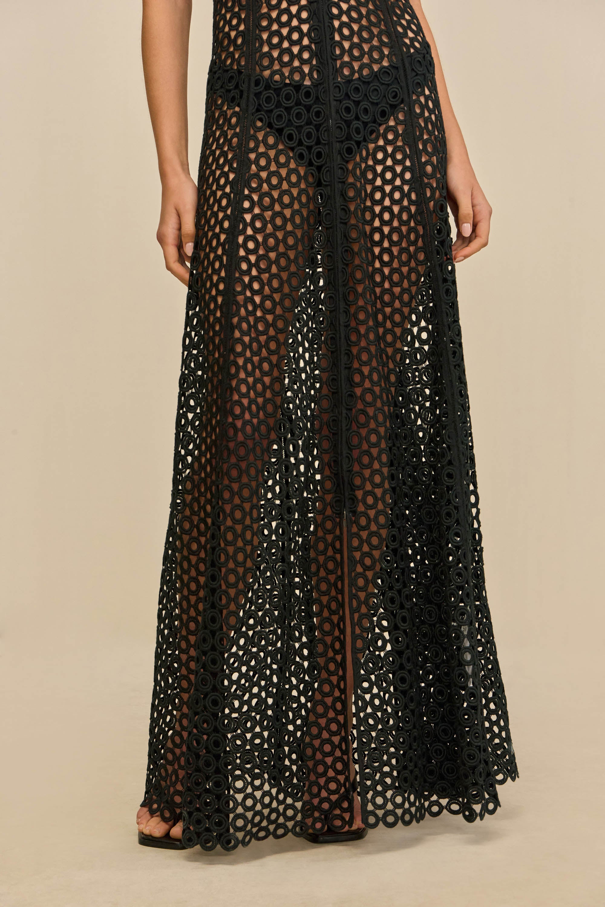 MALIKA COVERUP DRESS - BLACK