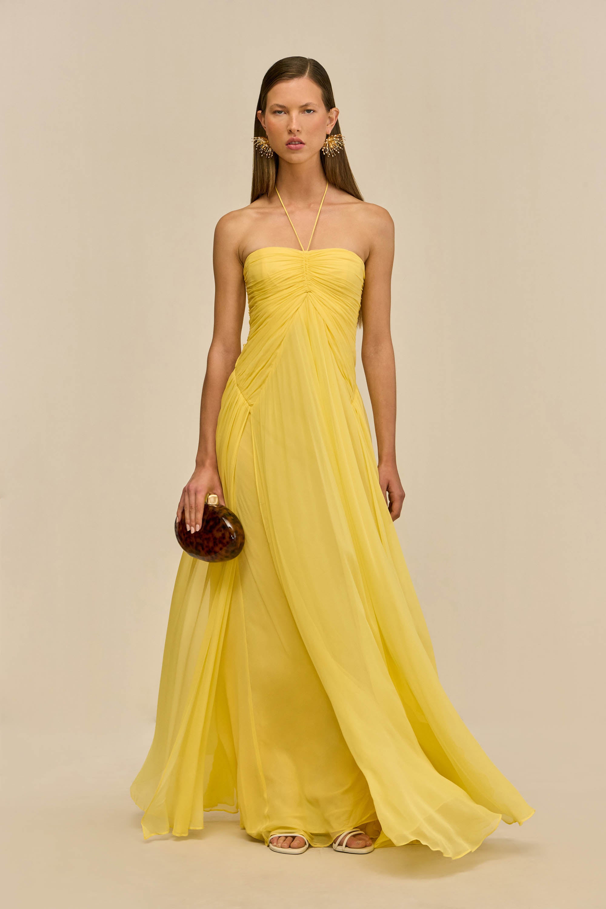 RITZ DRESS - CANARY