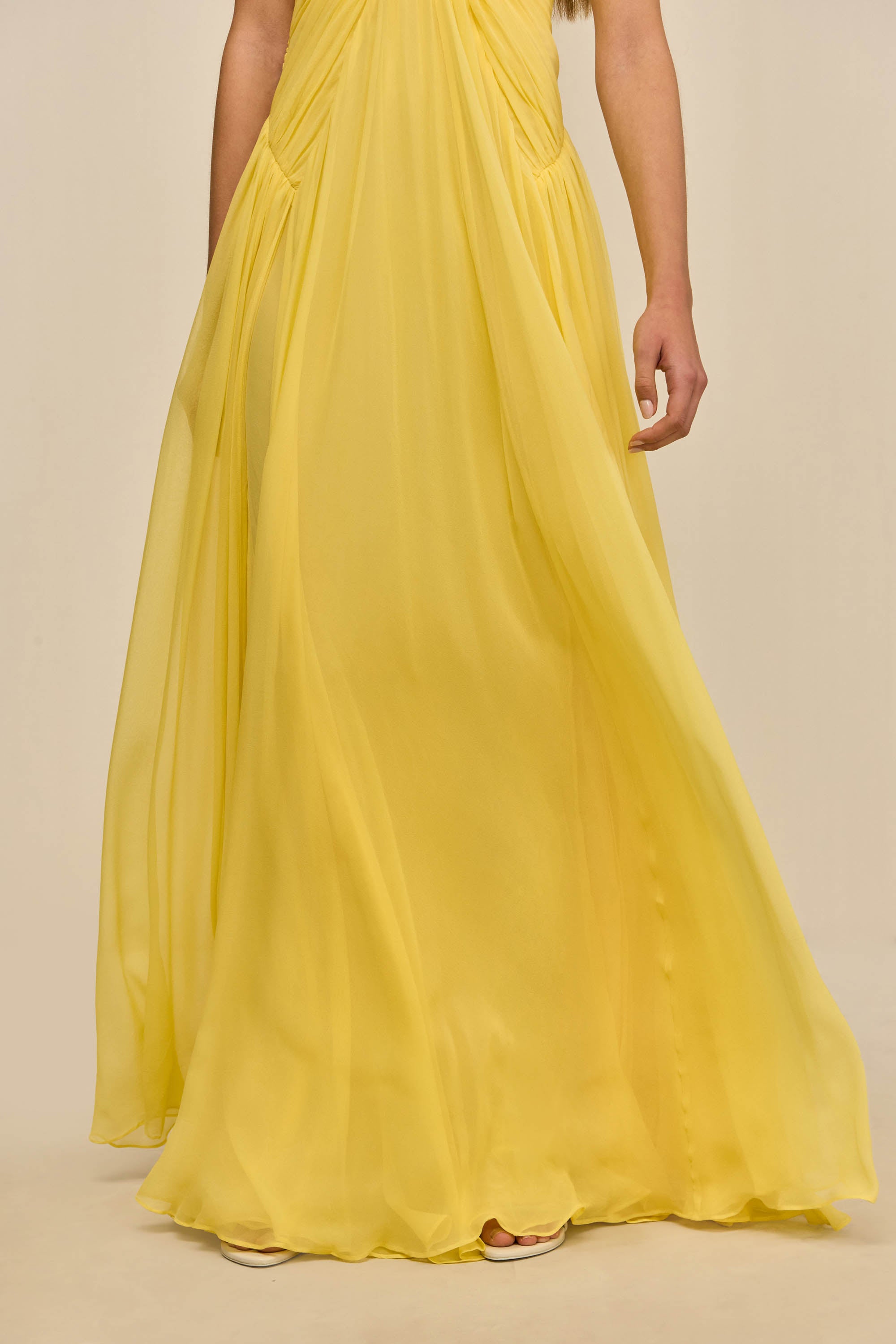 RITZ DRESS - CANARY