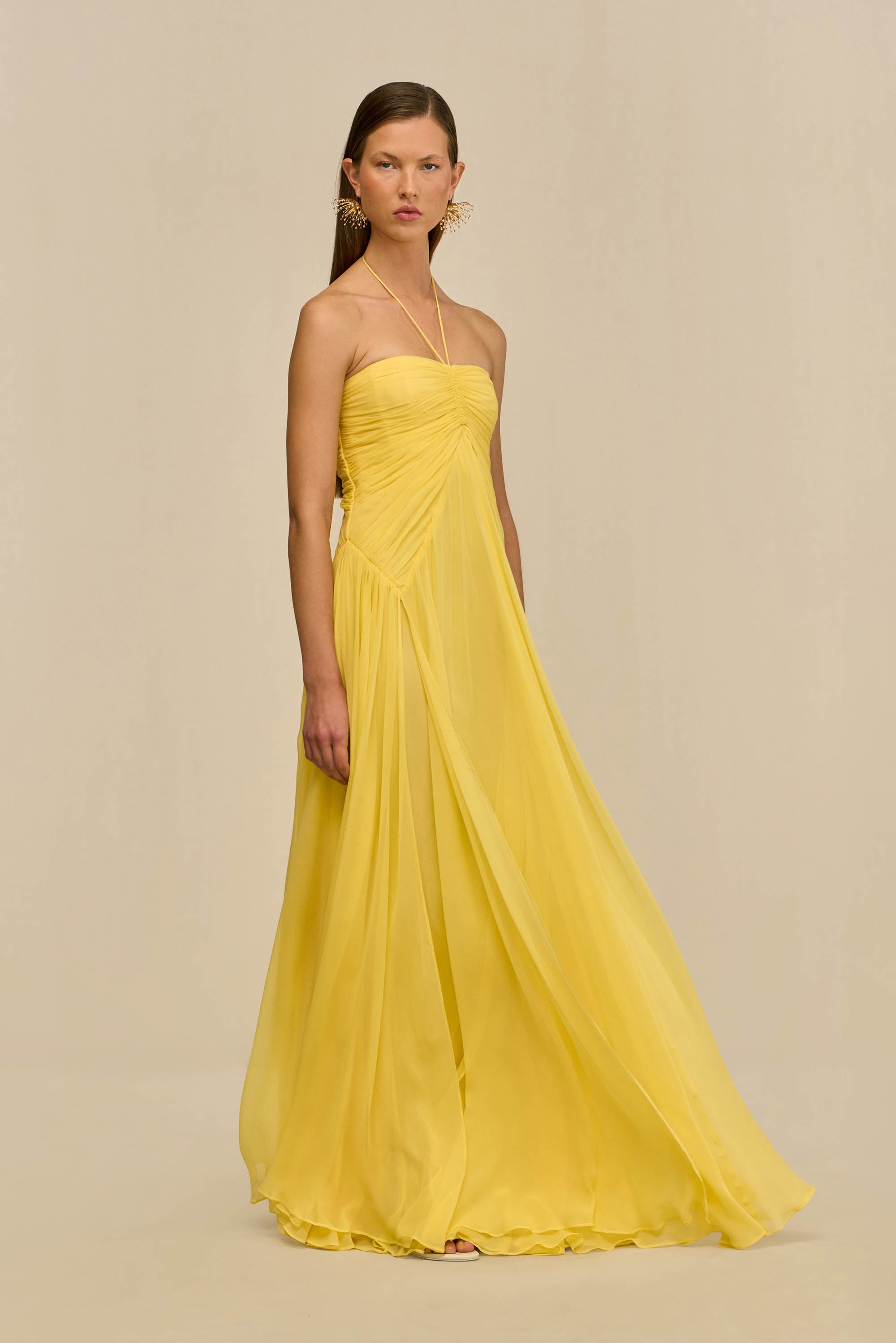 RITZ DRESS - CANARY