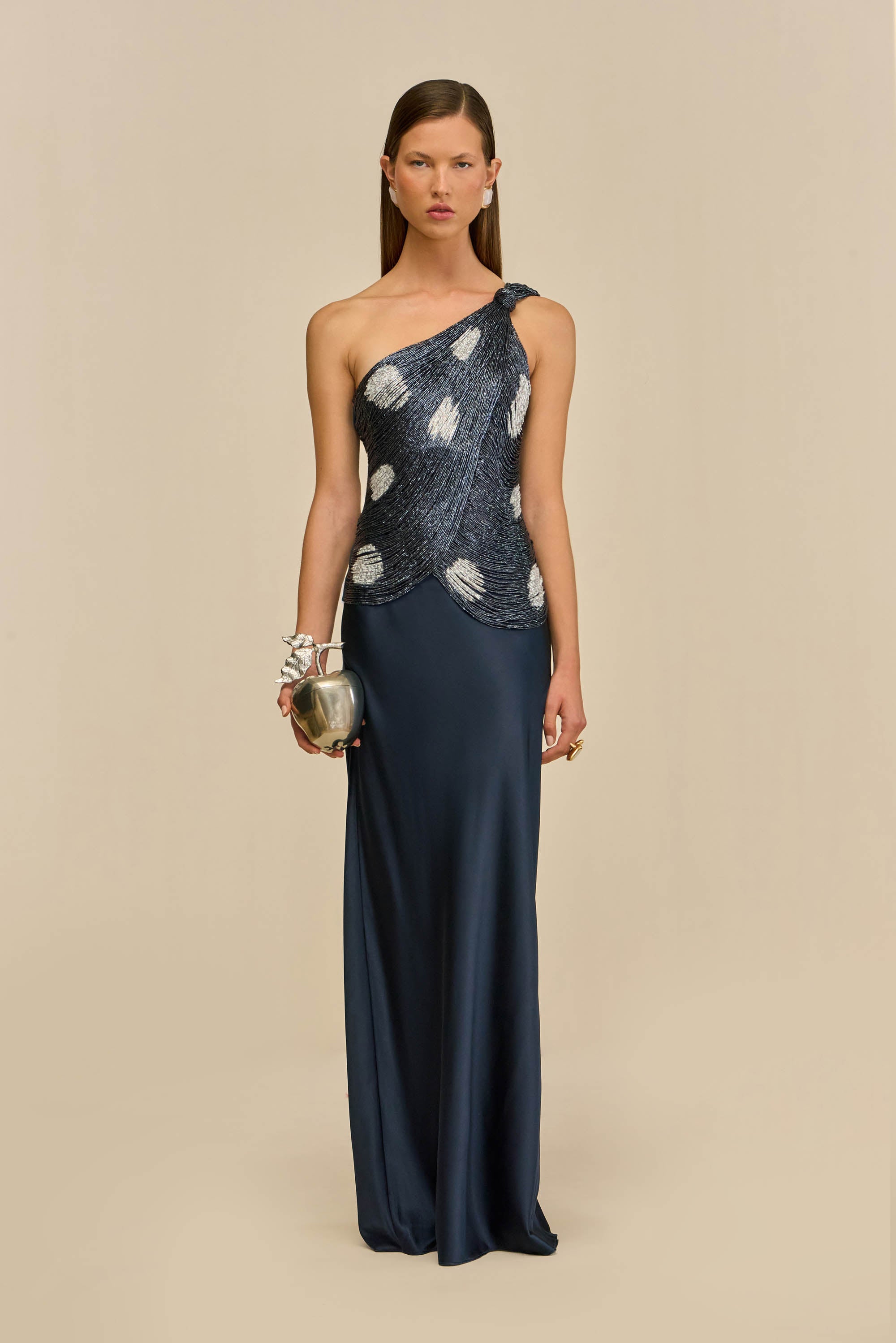 STORMIE TOP - LARGE DOT DEEP LAKE