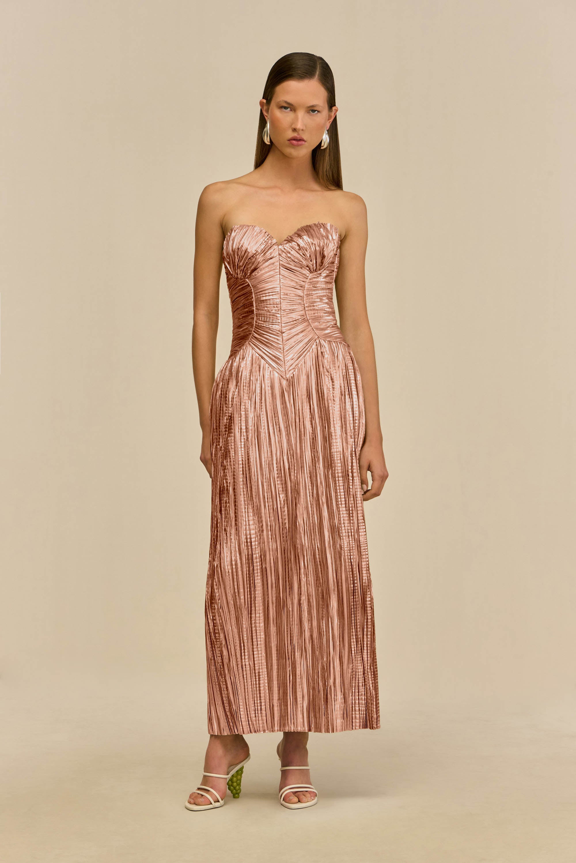 ASHIKA GOWN - PETAL METALLIC