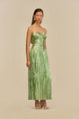 ASHIKA GOWN - SPEARMINT METALLIC