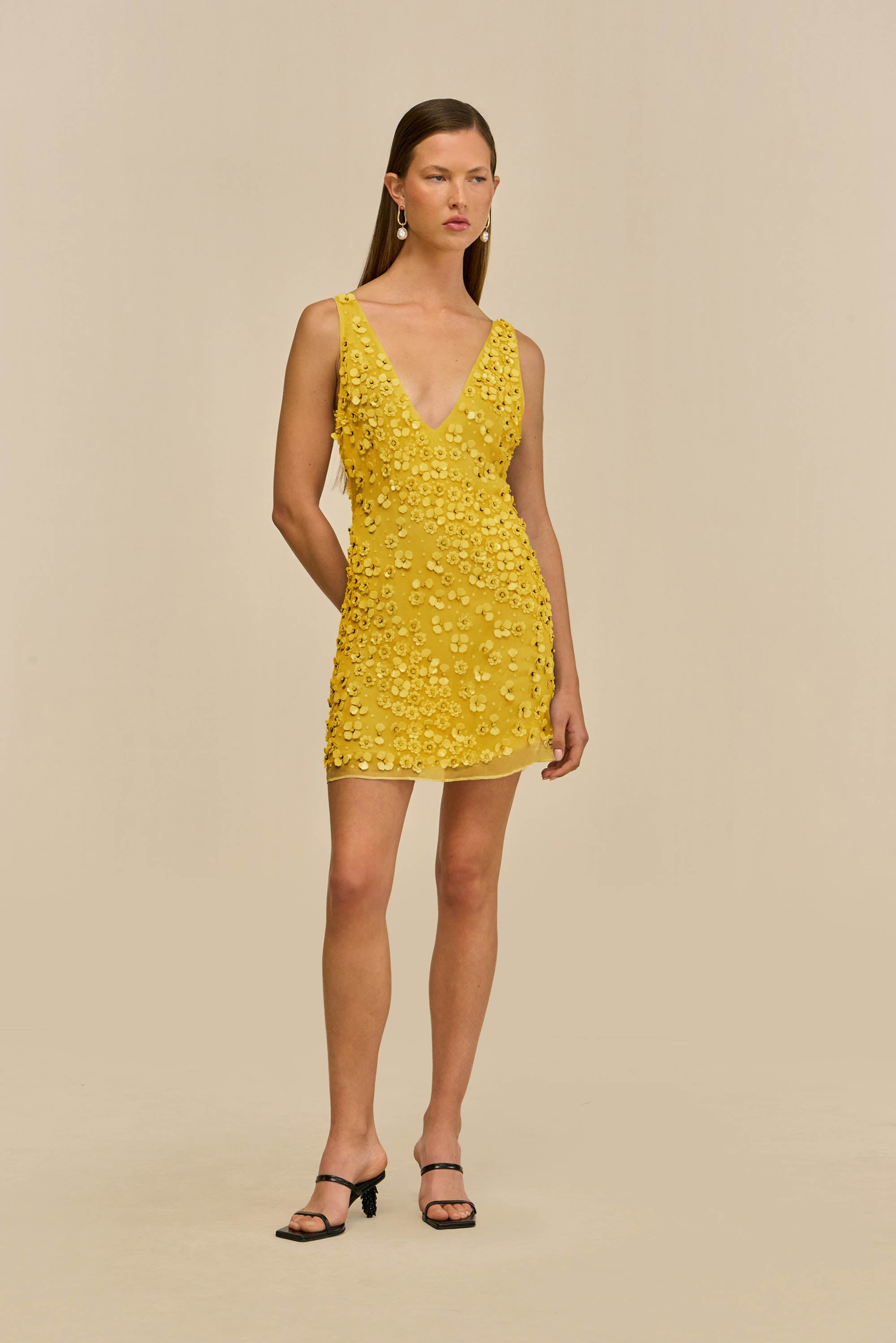 SAPPHIRA DRESS - CANARY