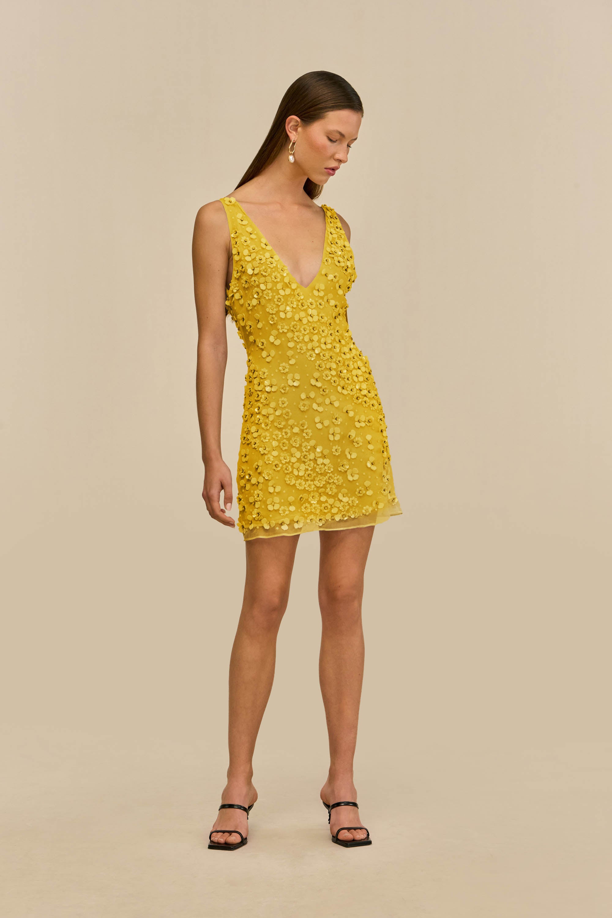 SAPPHIRA DRESS - CANARY