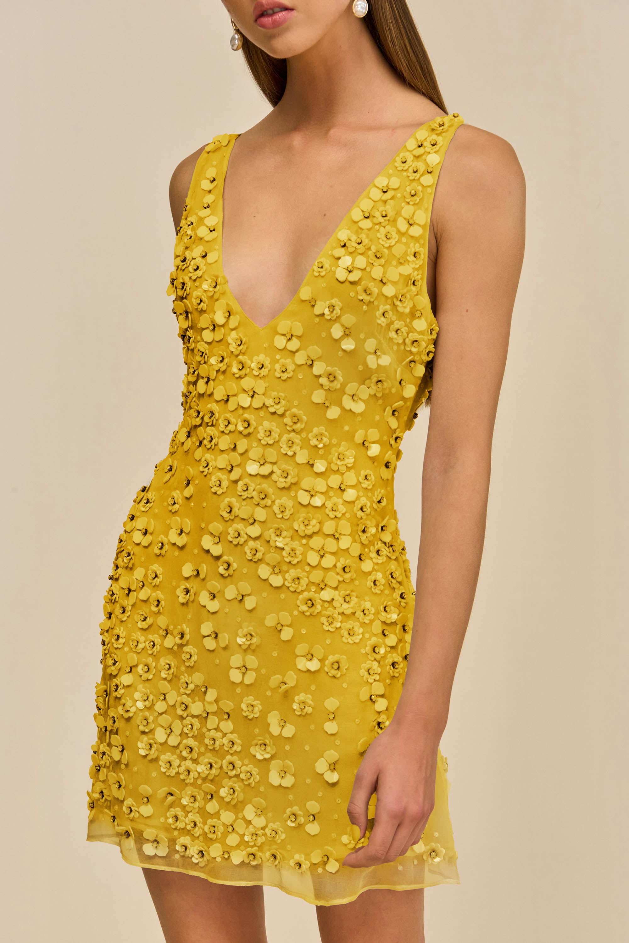 SAPPHIRA DRESS - CANARY