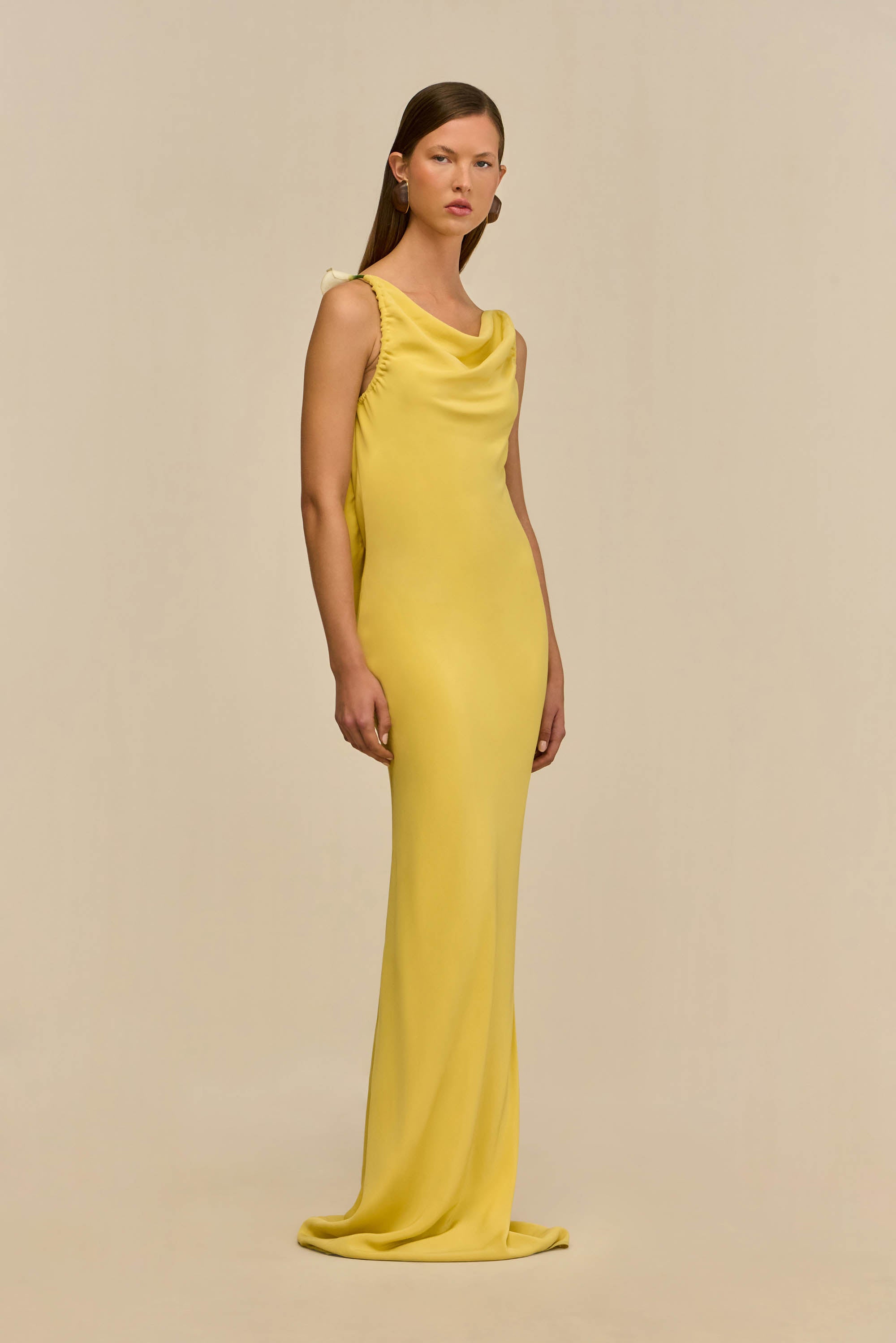 CELESTINA GOWN - CANARY
