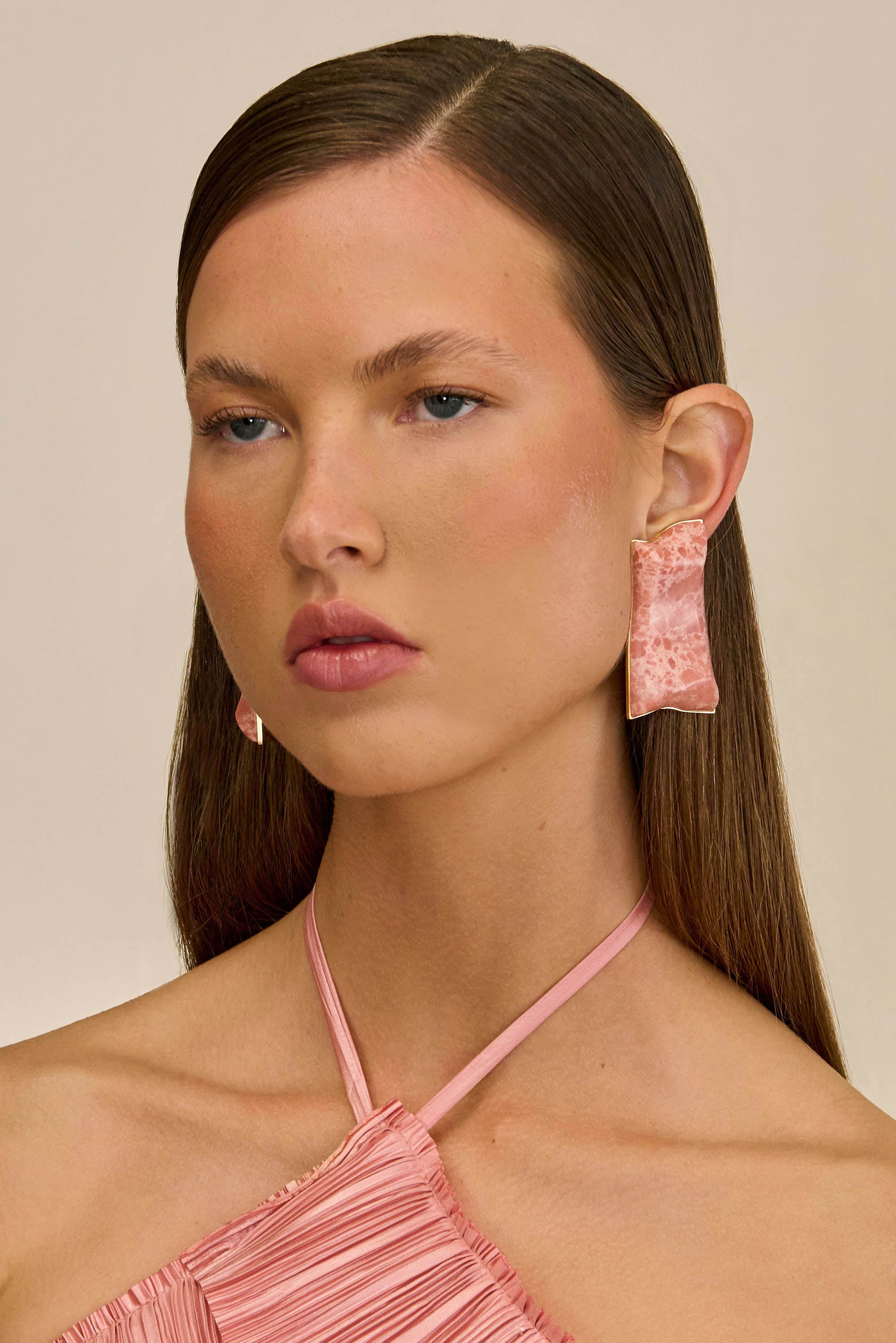 ALAYA EARRING - ROSE WATER