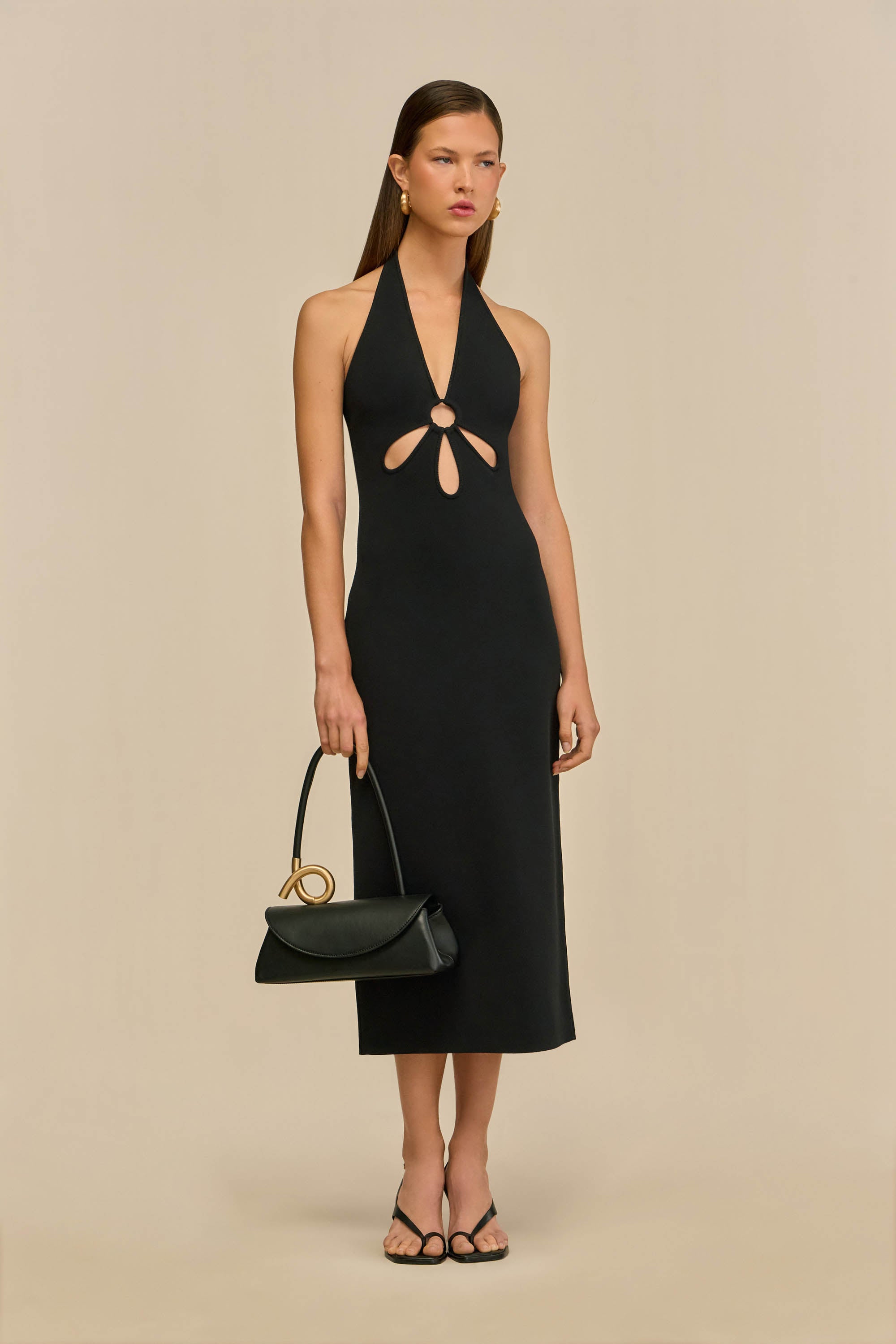 VINNA KNIT DRESS - BLACK