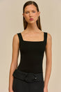LEVI KNIT TOP - BLACK