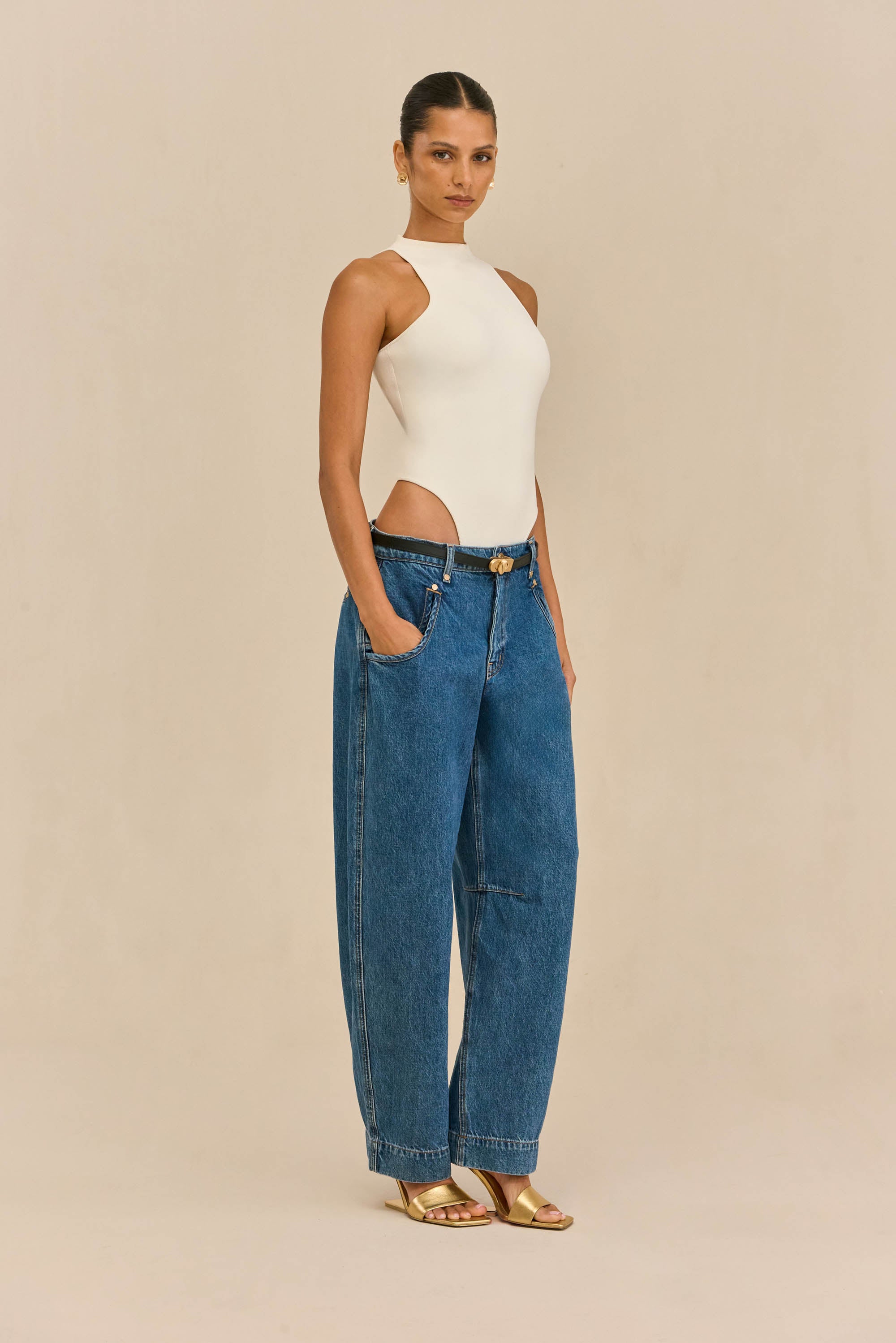 CASSIUS KNIT BODYSUIT - OFF WHITE