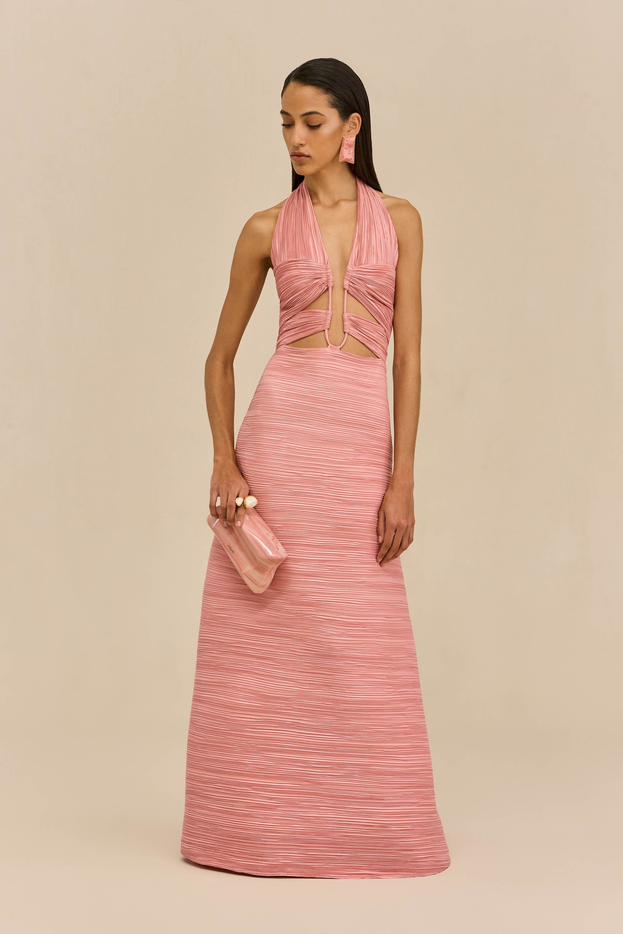 JAHZARA GOWN - PETAL PINK