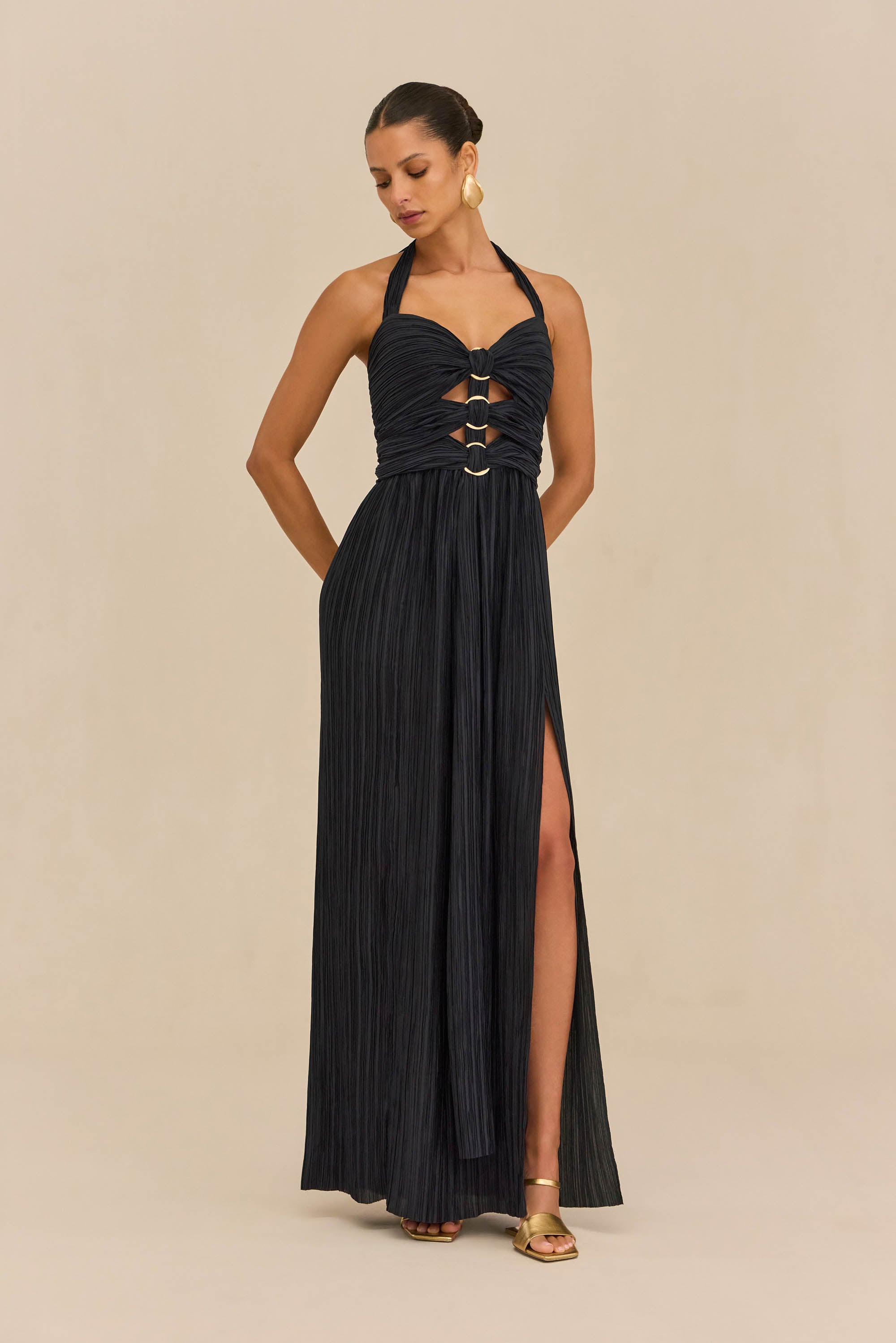 NAILAH GOWN - DEEP LAKE