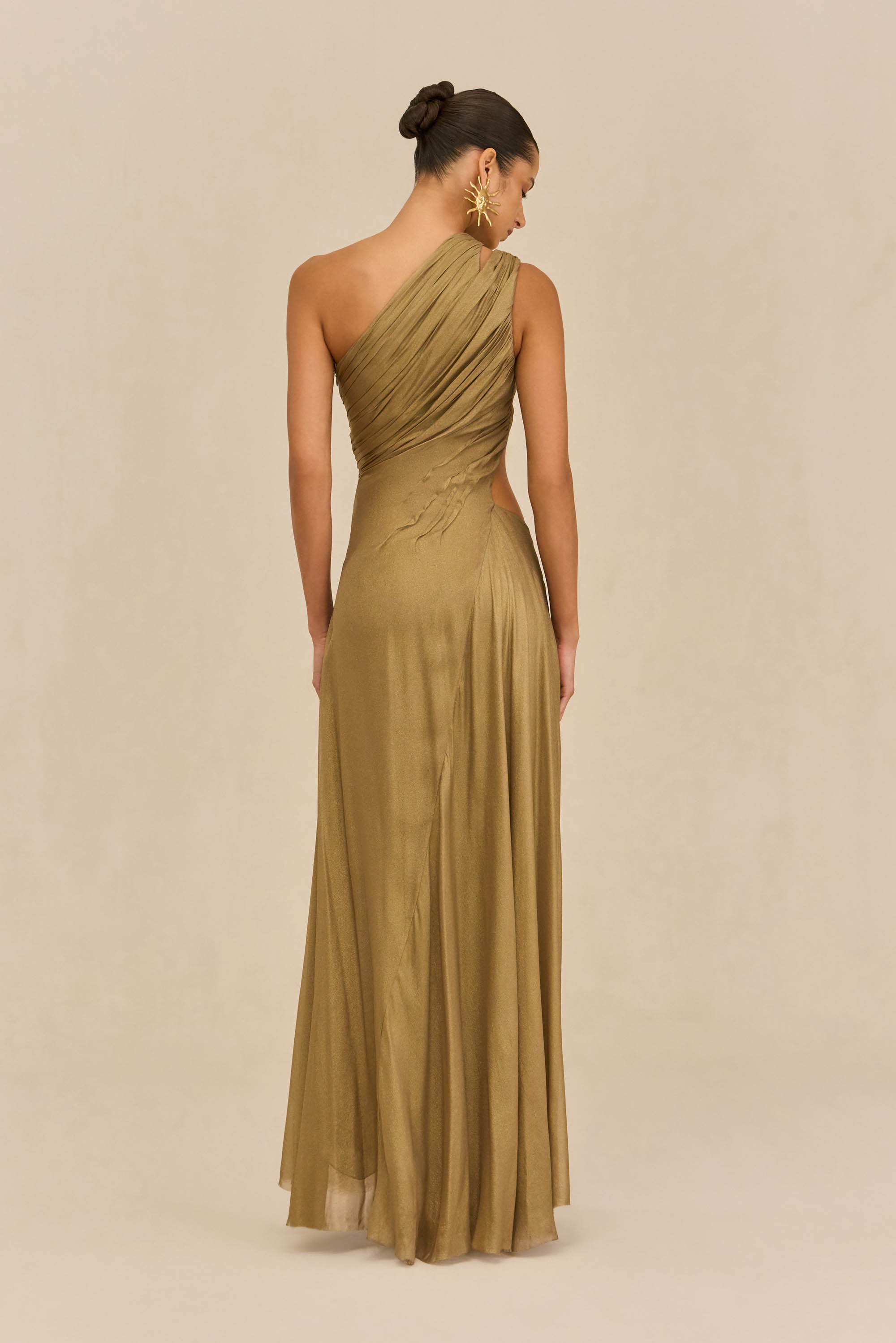 ZAN GOWN - GOLD FOIL CULT GAIA ZAN GOWN - GOLD FOIL CULT GAIA