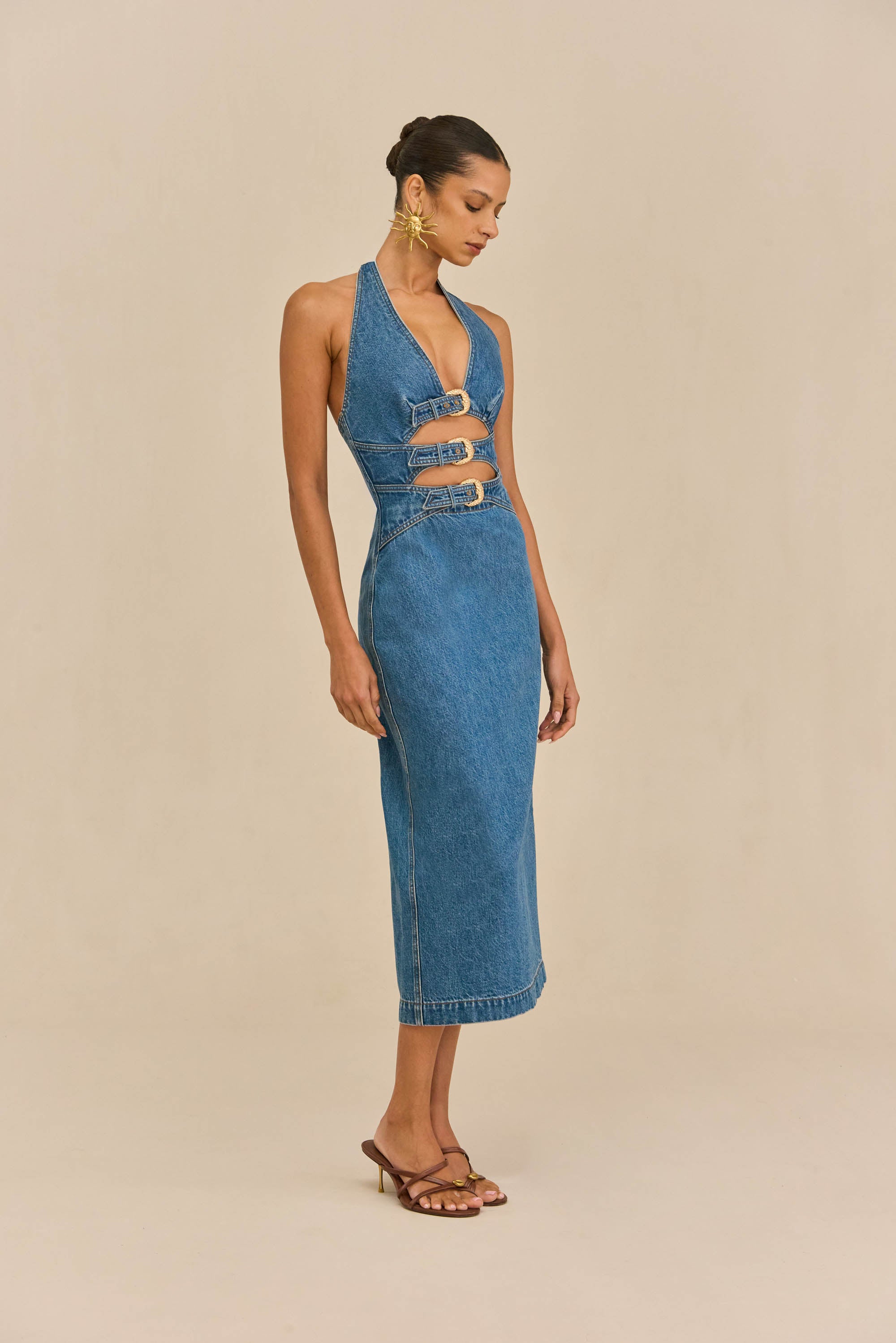 ESTELLE DRESS - STONE WASH