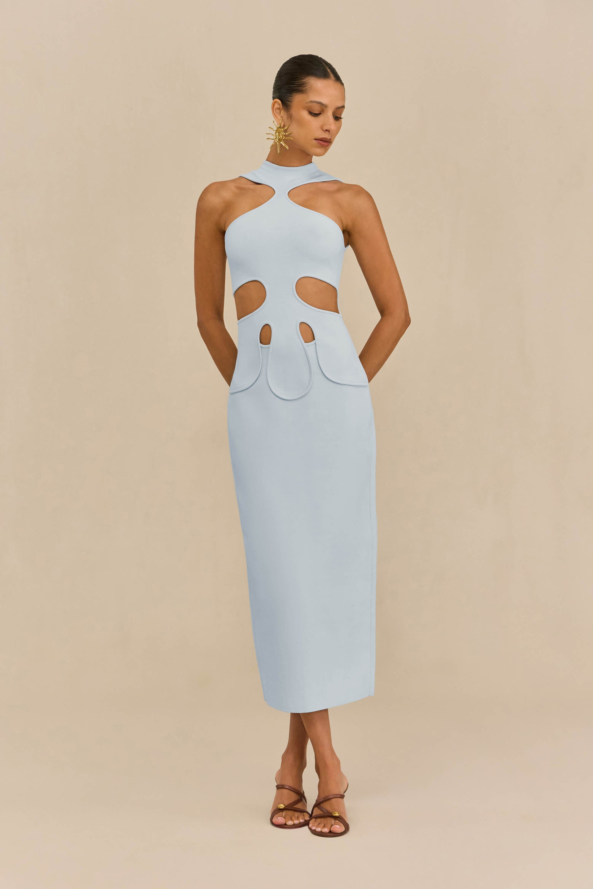 BAYLEE KNIT DRESS - BREEZE