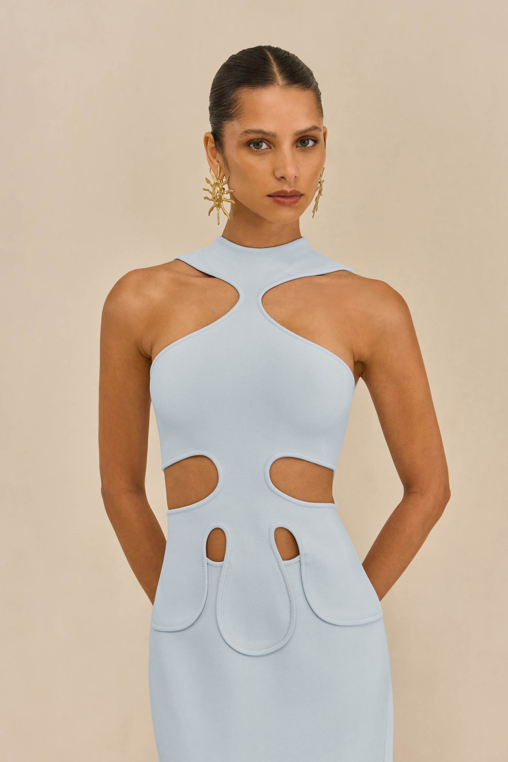 BAYLEE KNIT DRESS - BREEZE