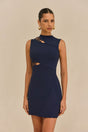CALA KNIT DRESS - DEEP LAKE