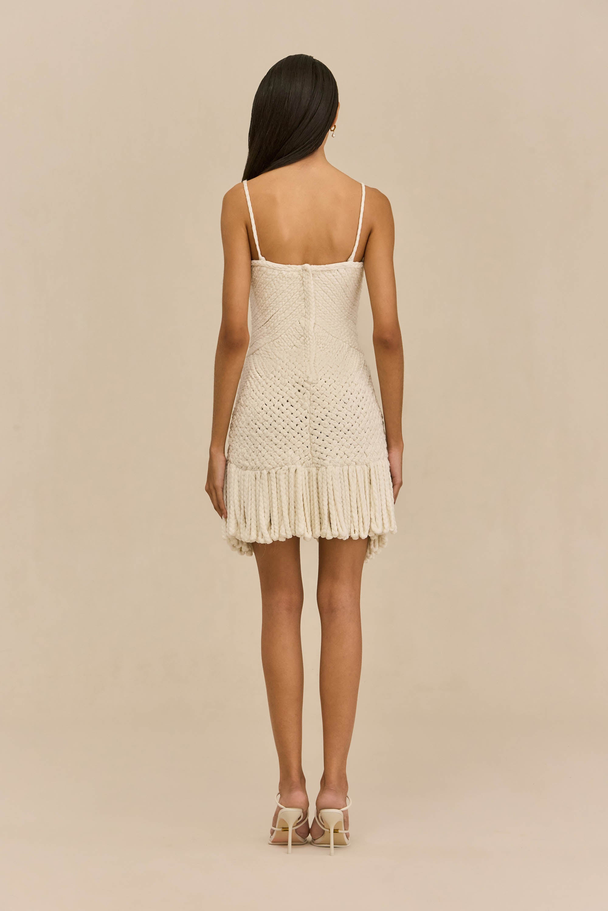 HENLEY DRESS - OFF WHITE