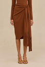 LERA KNIT DRESS - SADDLE