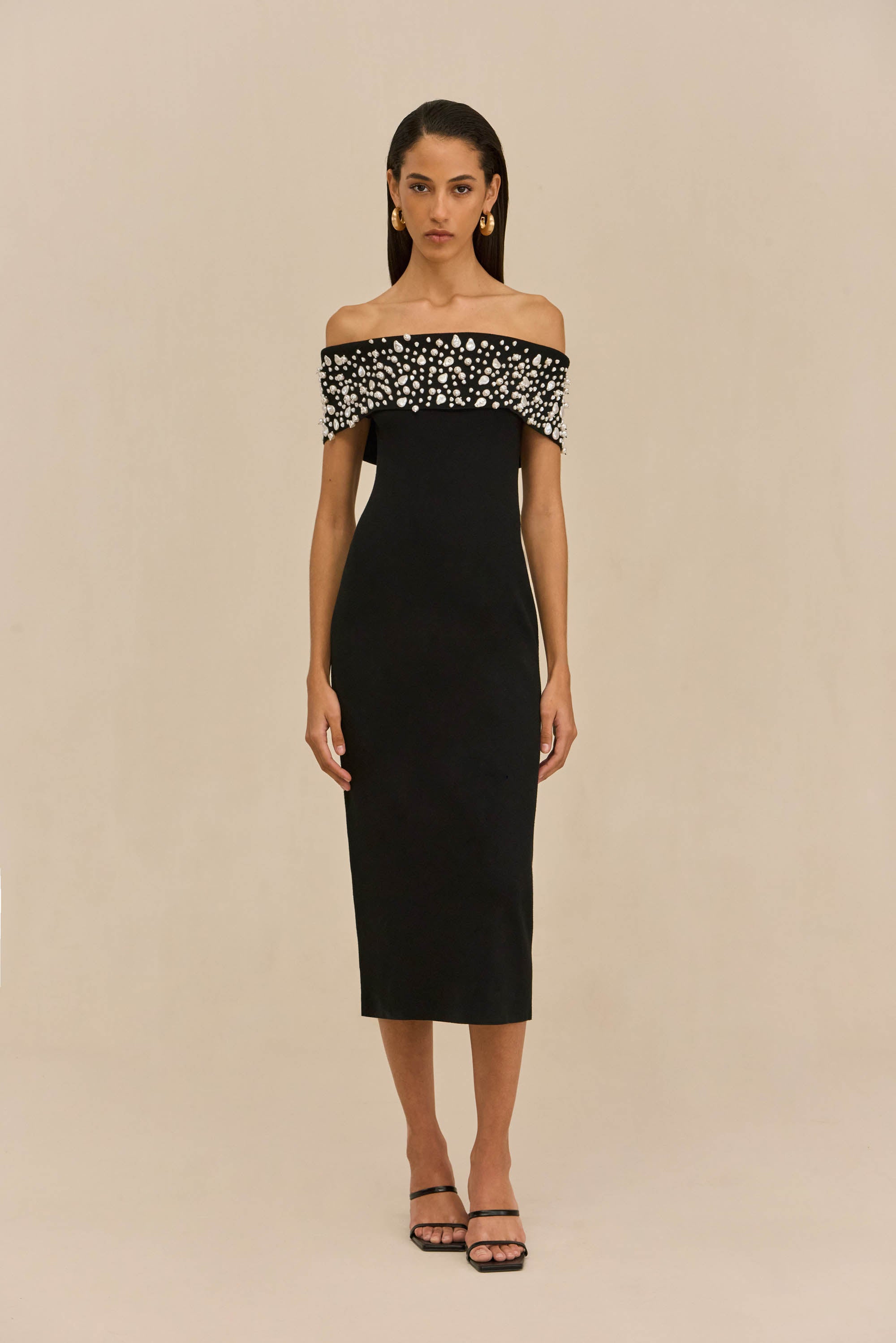 SUZIE KNIT DRESS - BLACK