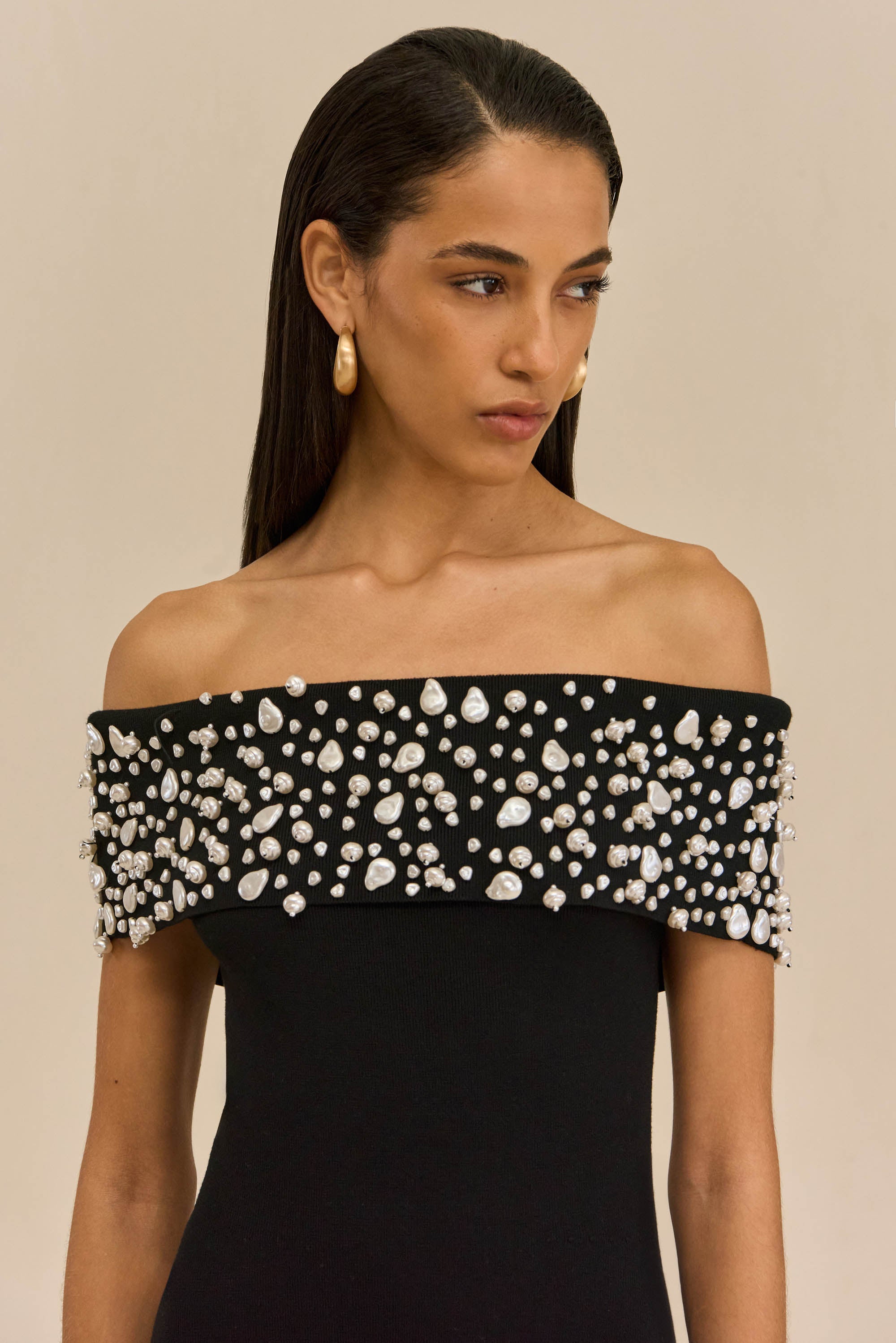 SUZIE KNIT DRESS - BLACK