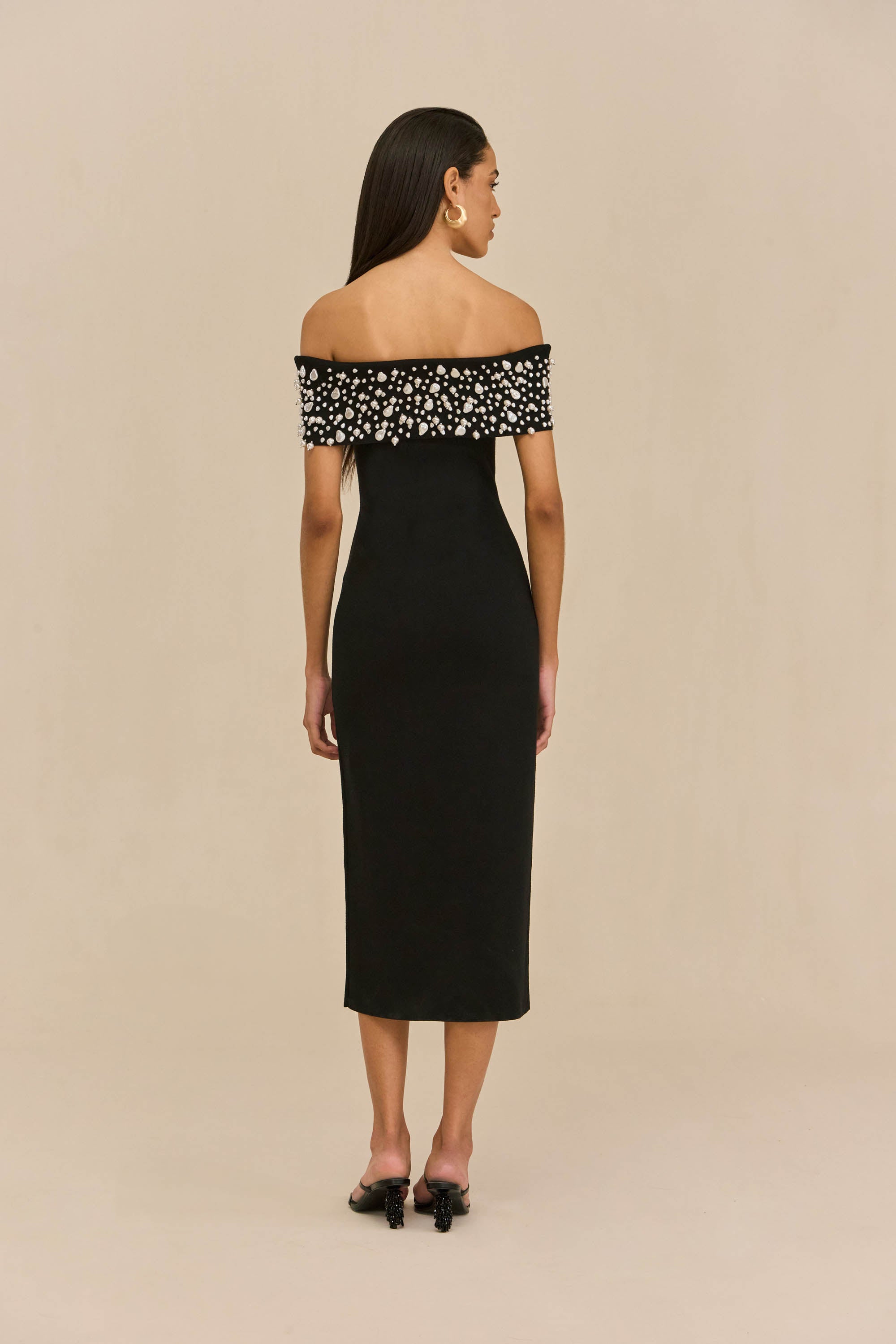 SUZIE KNIT DRESS - BLACK