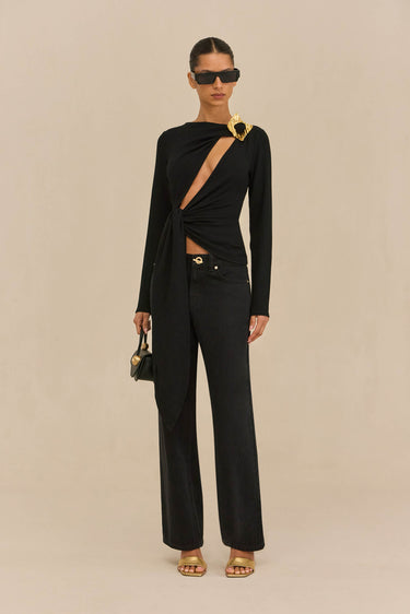 STASSI TOP - BLACK | STASSI TOP - BLACK | Secondary image