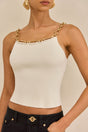 KASSANDRA KNIT TOP - OFF WHITE