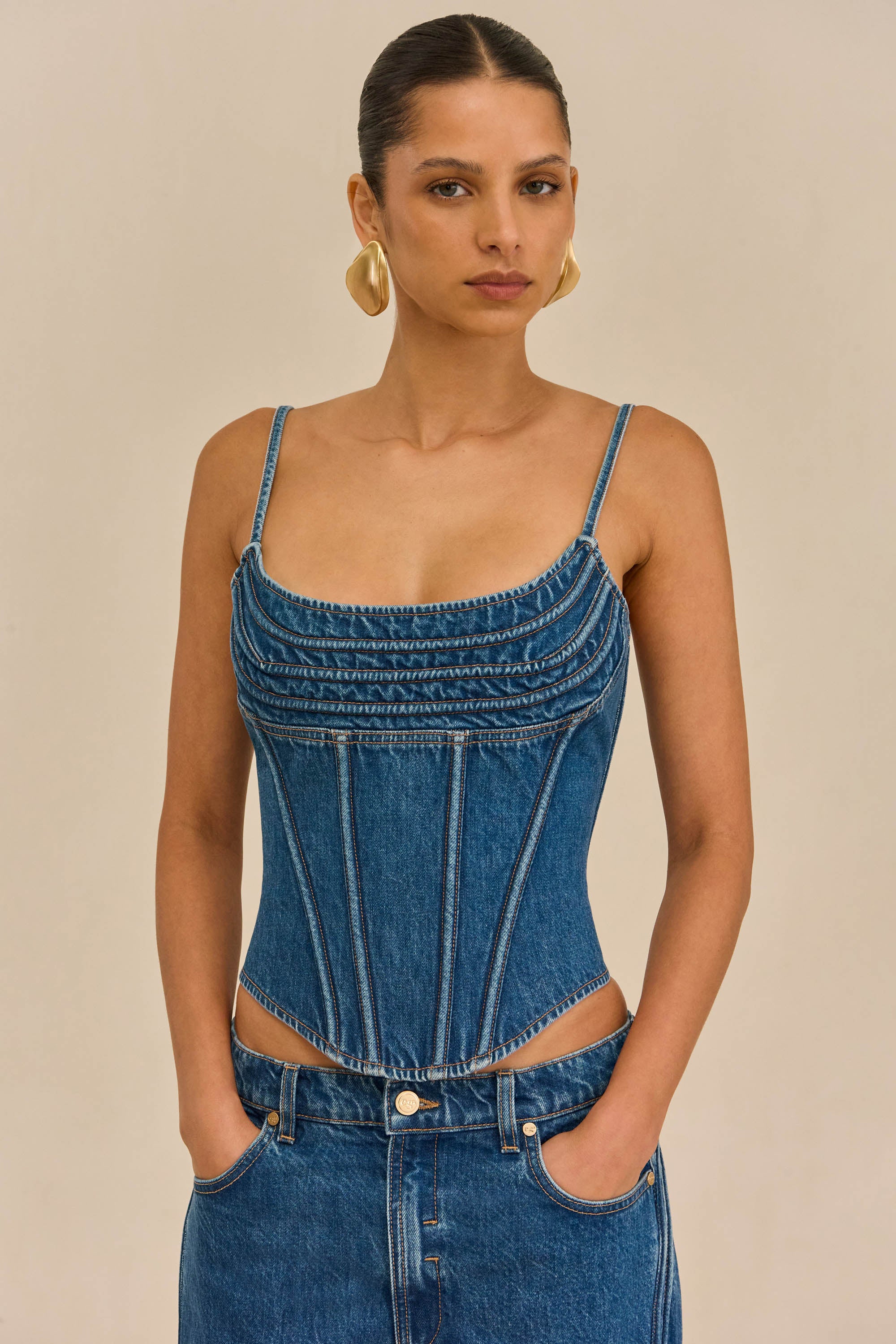 CHIYA TOP - 80S BLUE