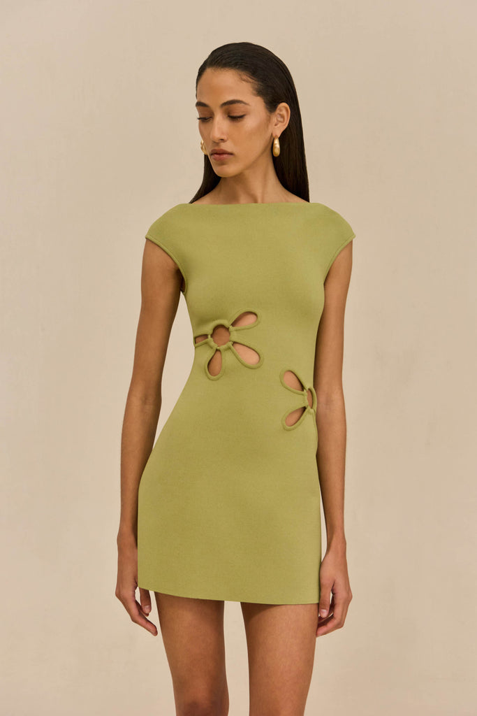 YUDI KNIT DRESS - PASTURE