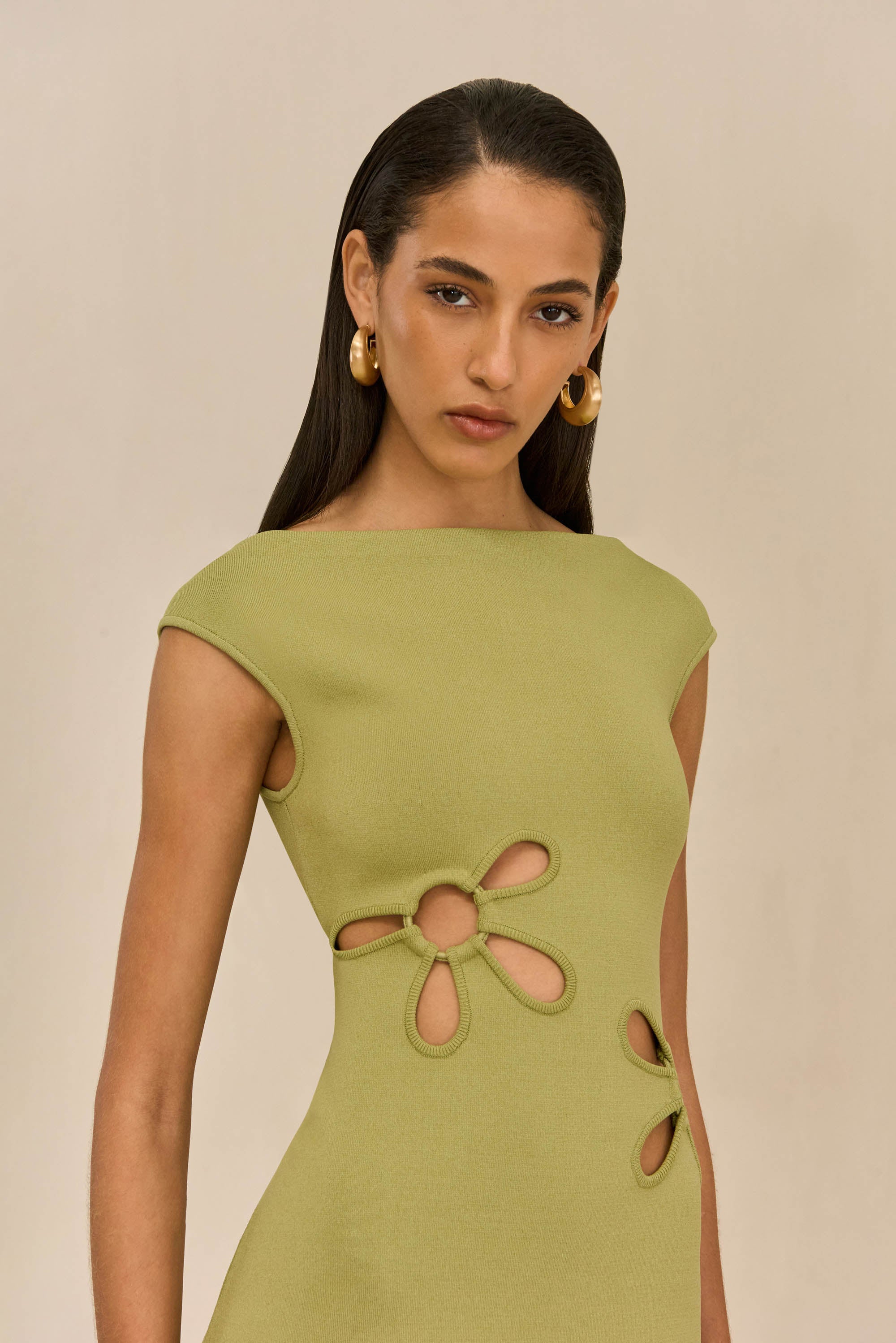 YUDI KNIT DRESS - PASTURE