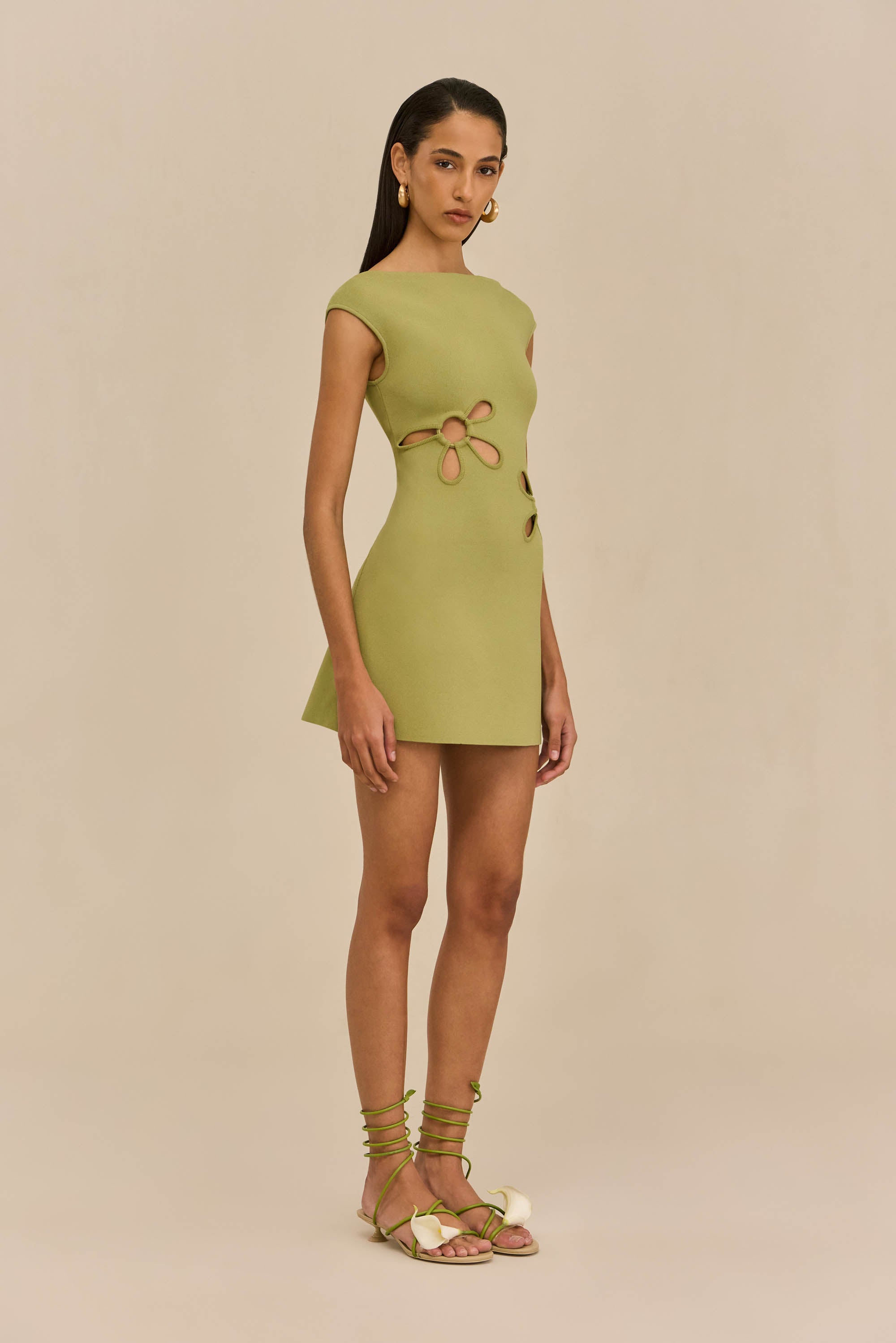 YUDI KNIT DRESS - PASTURE