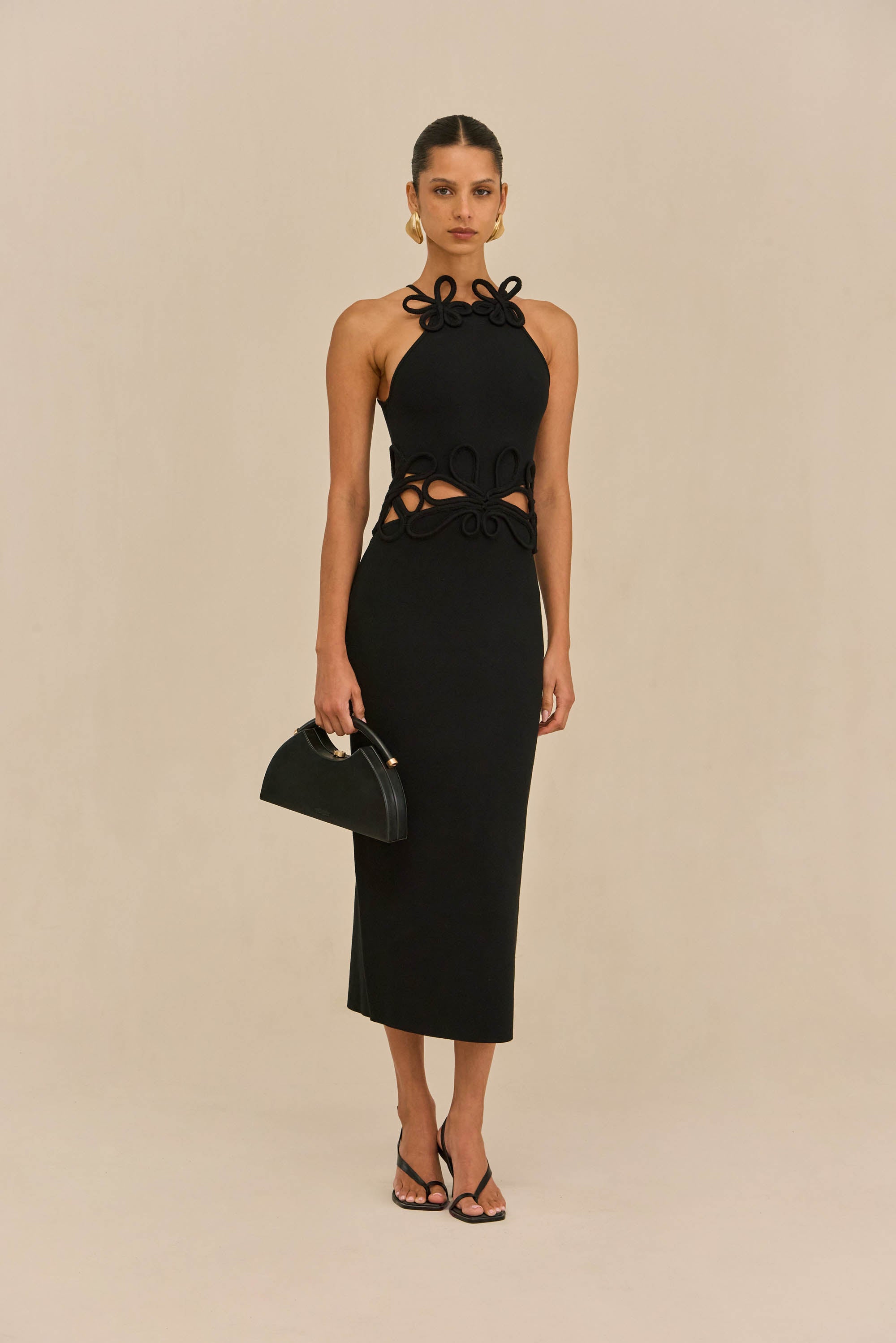 JENA KNIT DRESS - BLACK