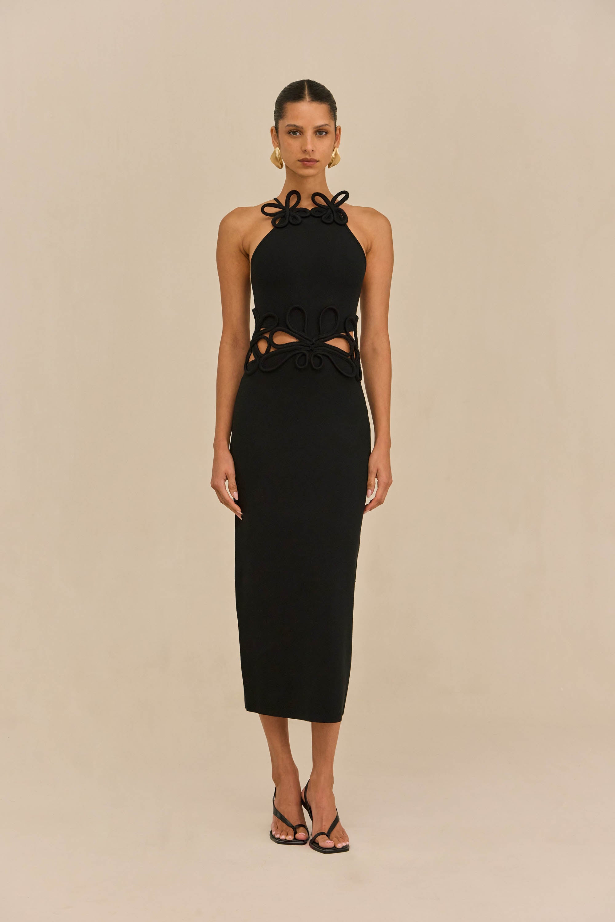 JENA KNIT DRESS - BLACK CULT GAIA JENA KNIT DRESS - BLACK CULT GAIA