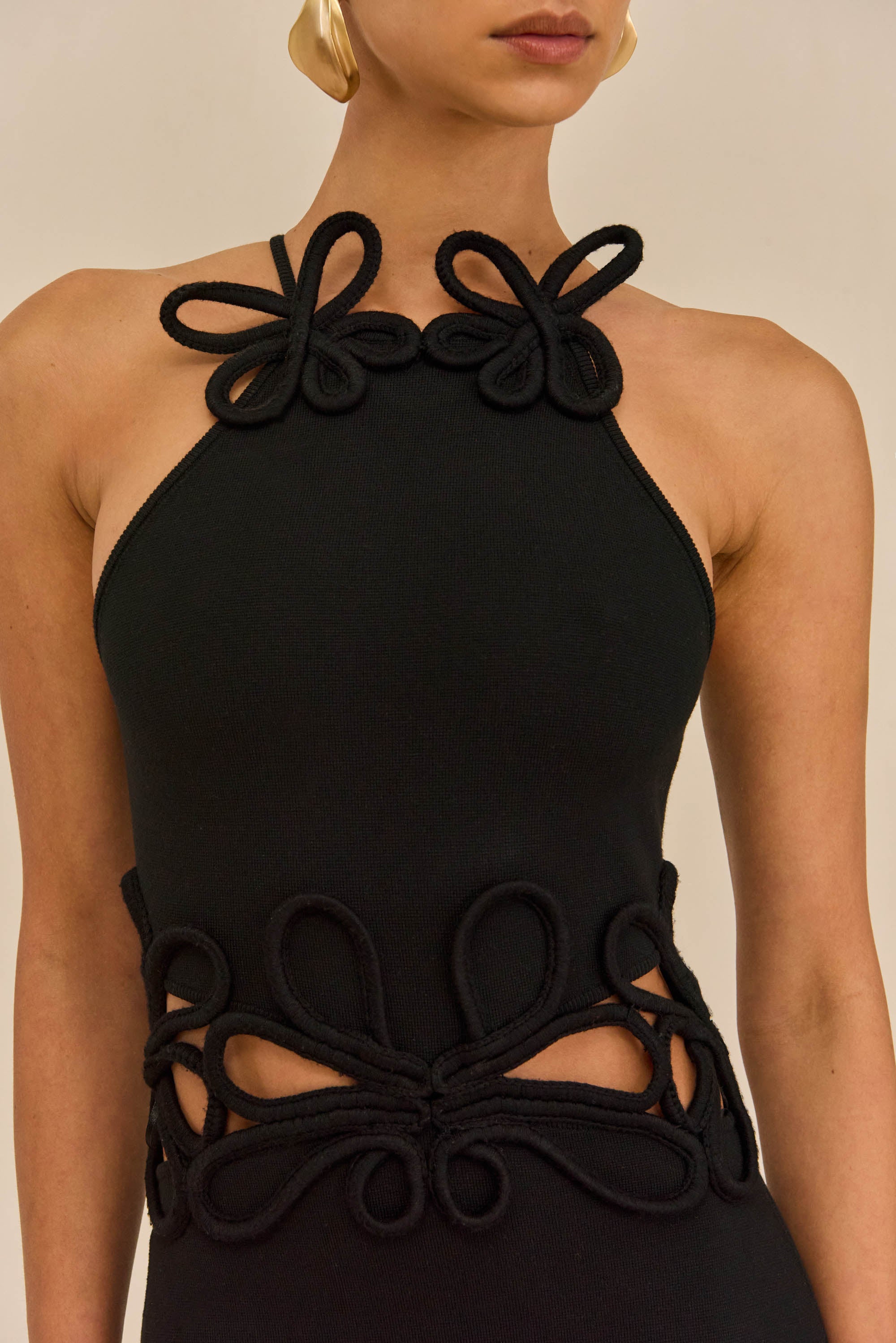 JENA KNIT DRESS - BLACK