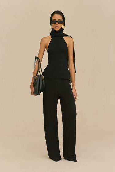 STACIE PANT - BLACK CREPE | STACIE PANT - BLACK CREPE | Secondary image