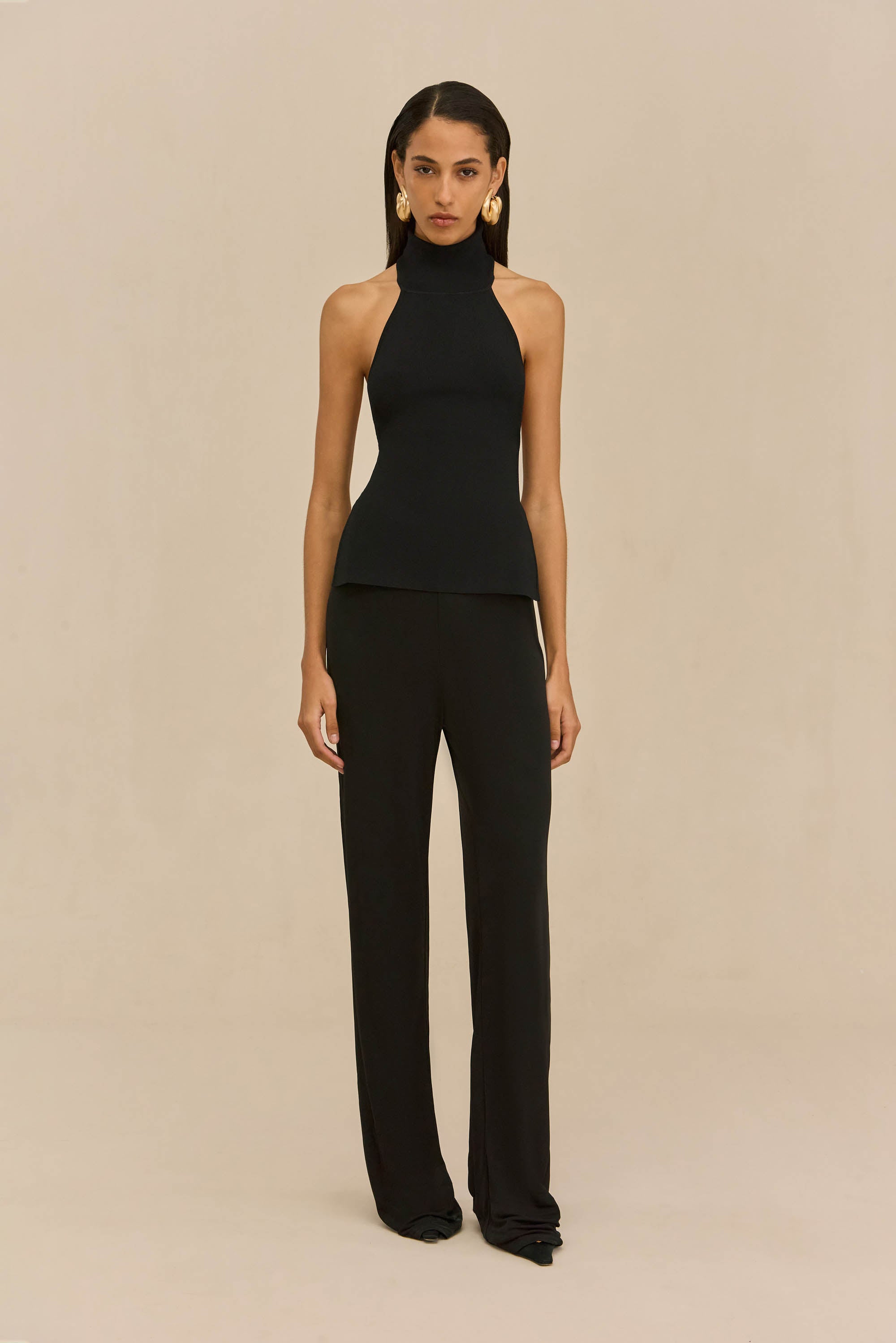 STACIE PANT - BLACK CREPE