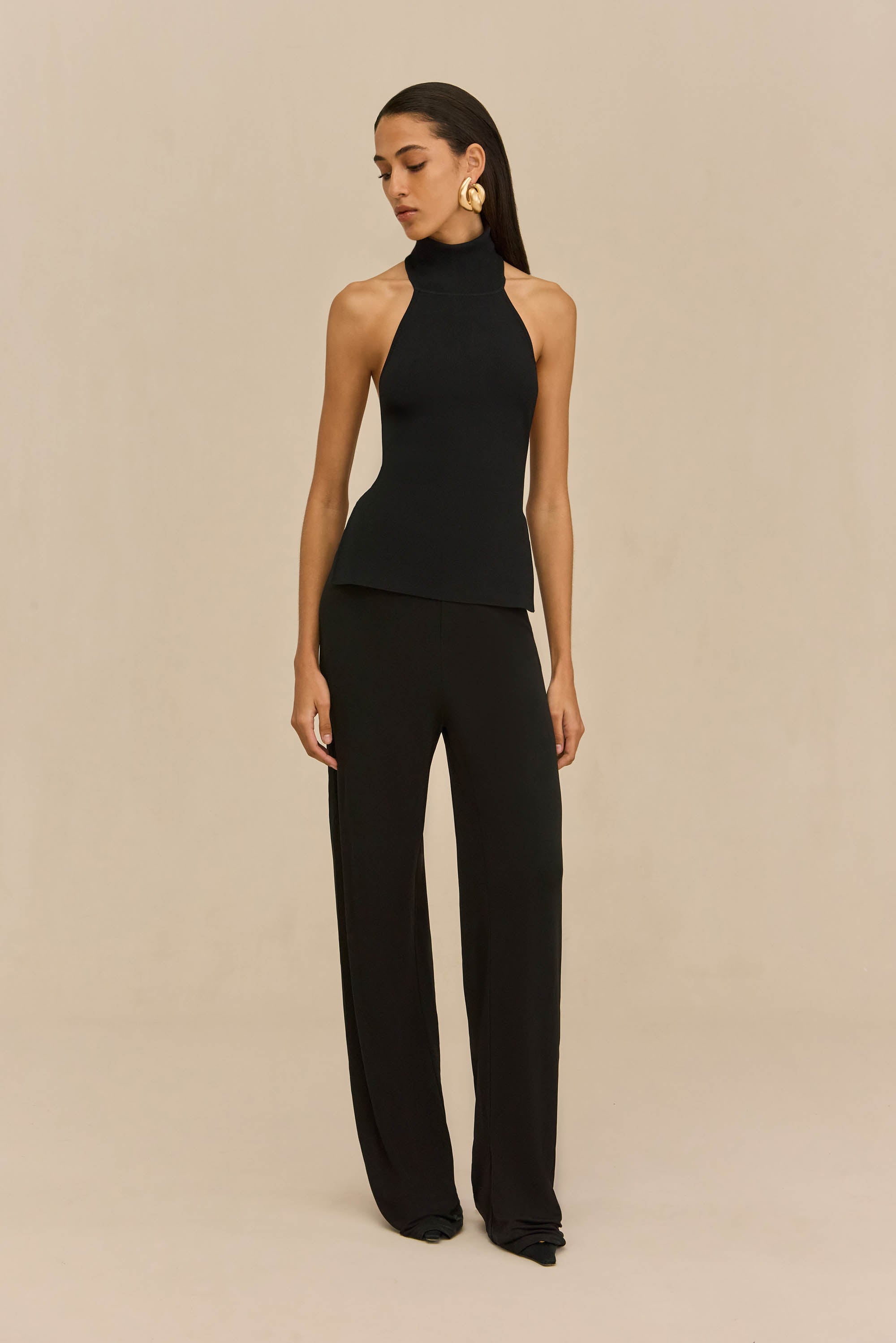 STACIE PANT - BLACK CREPE