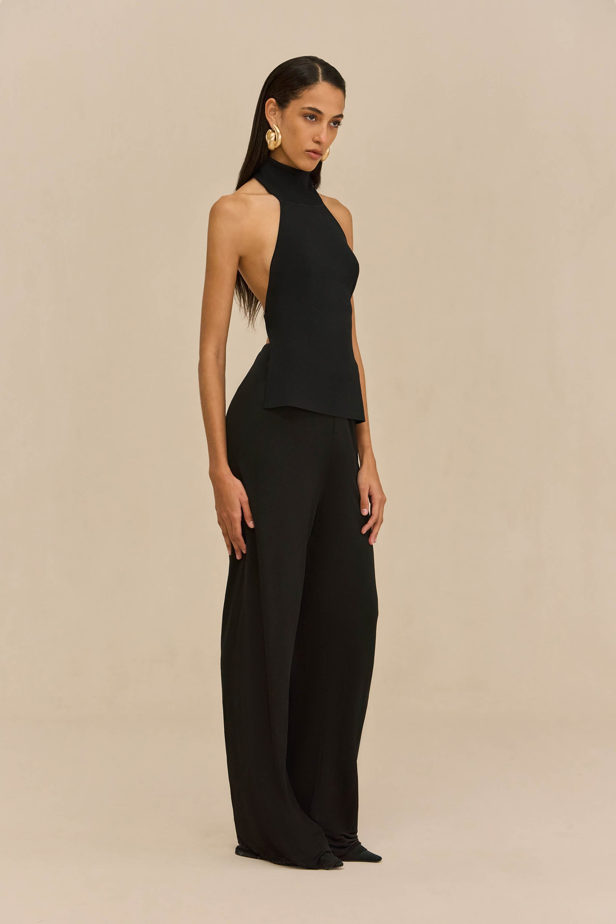 STACIE PANT - BLACK CREPE