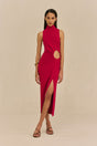 AMANA DRESS - MERLOT