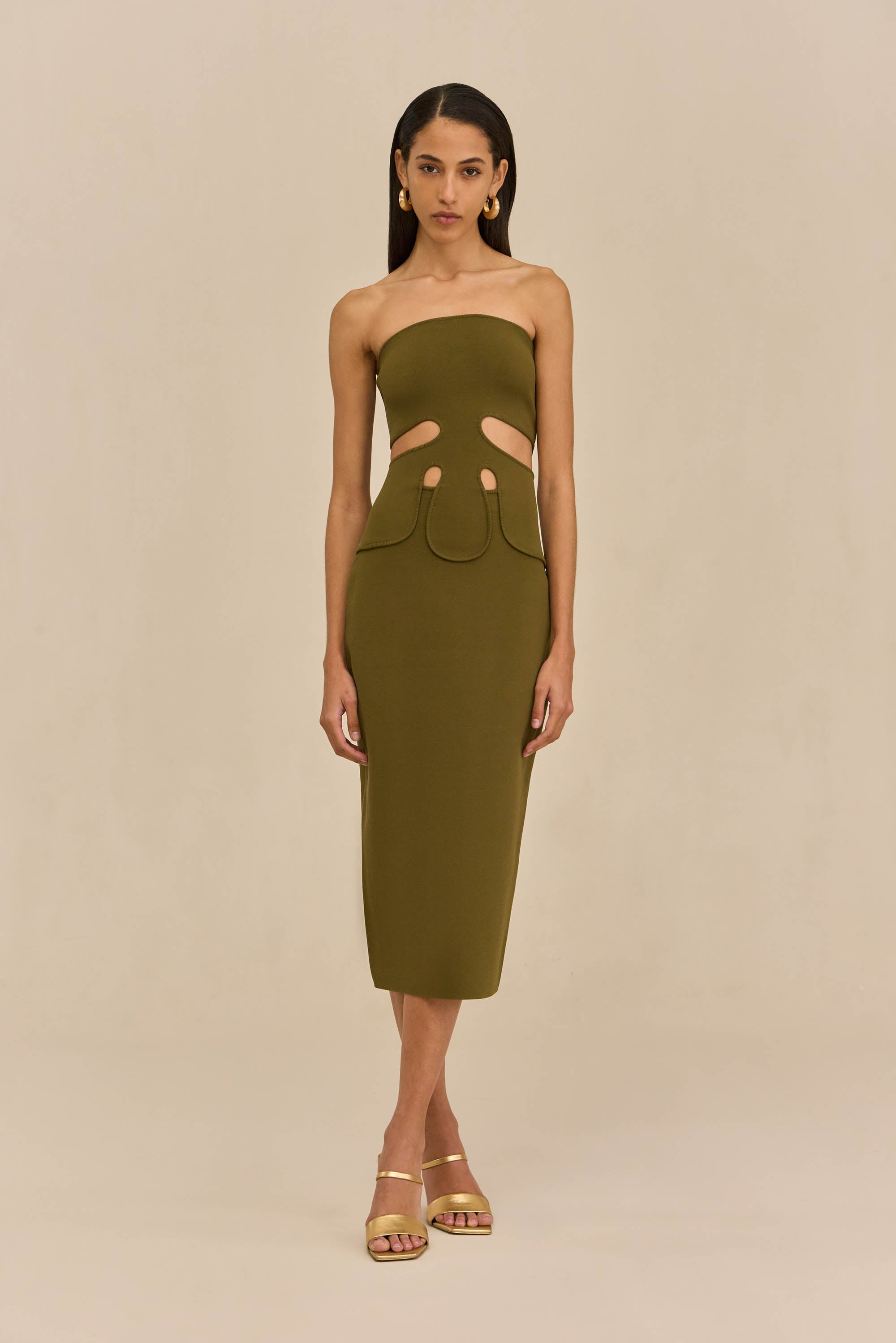 BRUNELO KNIT DRESS - ROSEMARY