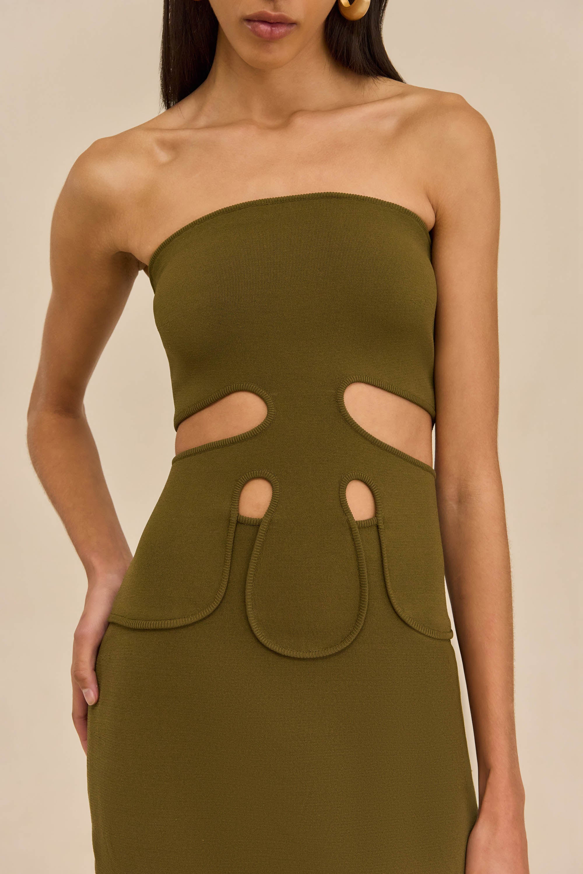 BRUNELO KNIT DRESS - ROSEMARY