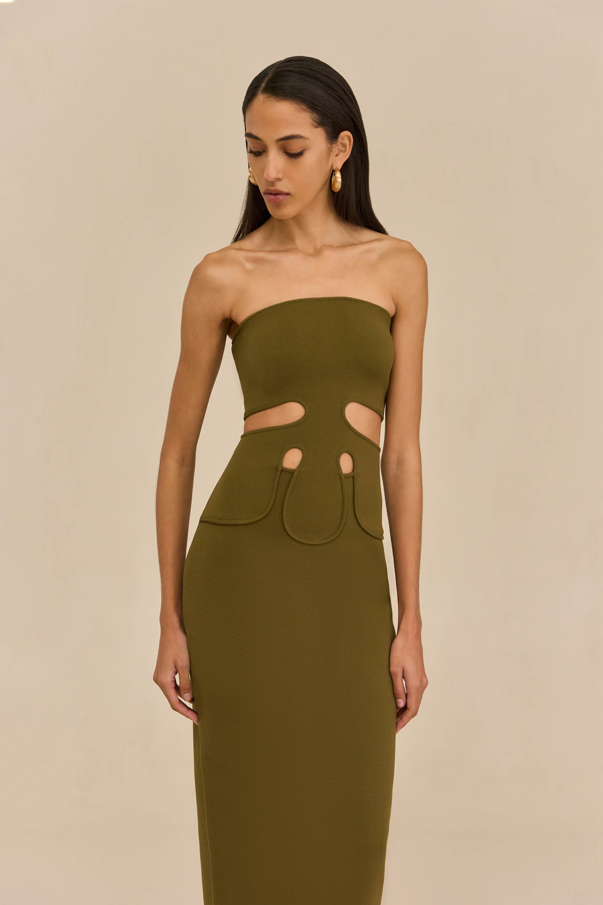 BRUNELO KNIT DRESS - ROSEMARY