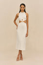 CYPRESS KNIT DRESS - OFF WHITE